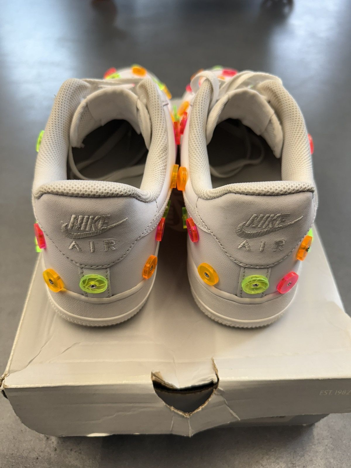 Nike 2019 Nike Air Force Flight Club Custom TBD In Progress Size US 10 / EU 43 - 4 Thumbnail
