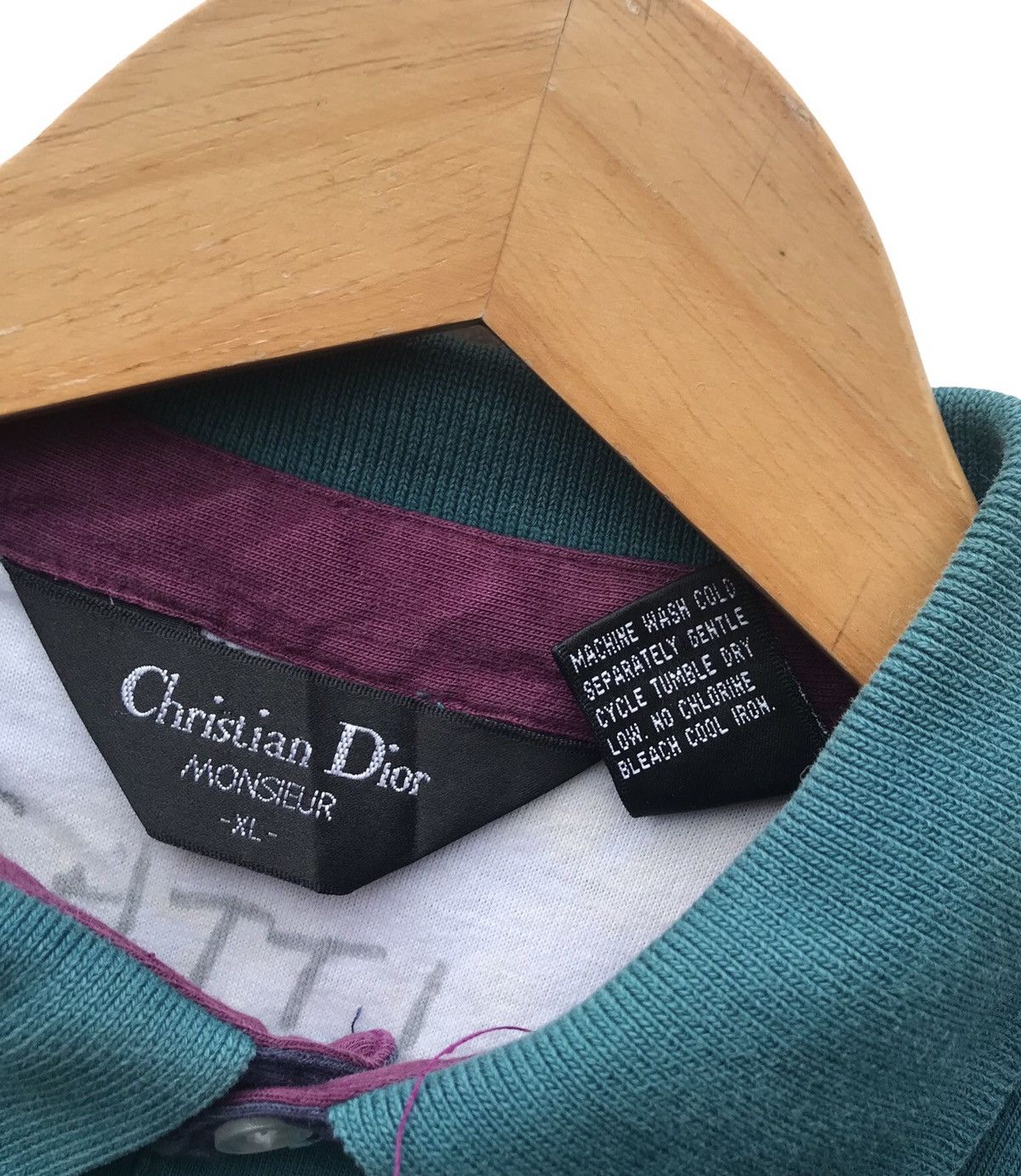 Christian Dior Monsieur Vintage Christian Dior Monsieur Polo Shirt Size US L / EU 52-54 / 3 - 3 Thumbnail