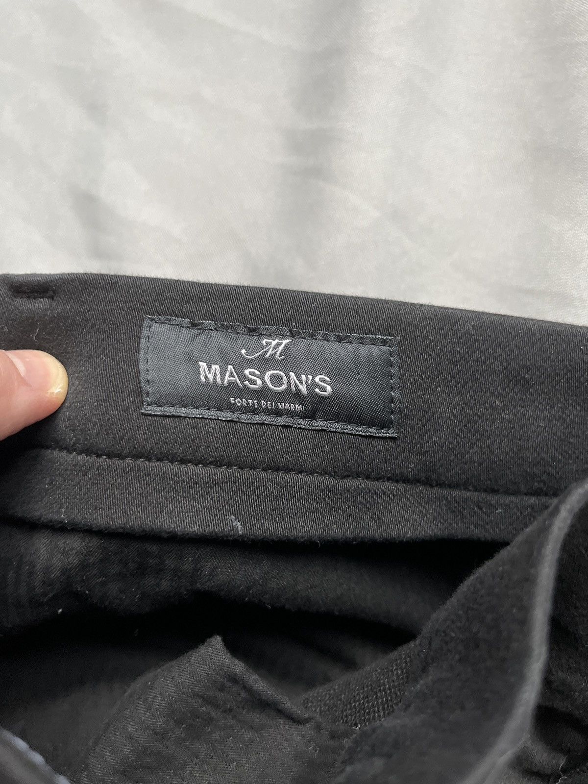 Mason's Mason's Chile Golf Cotton Jersey Carrot Cargo Black Pants Size US 34 / EU 50 - 12 Thumbnail