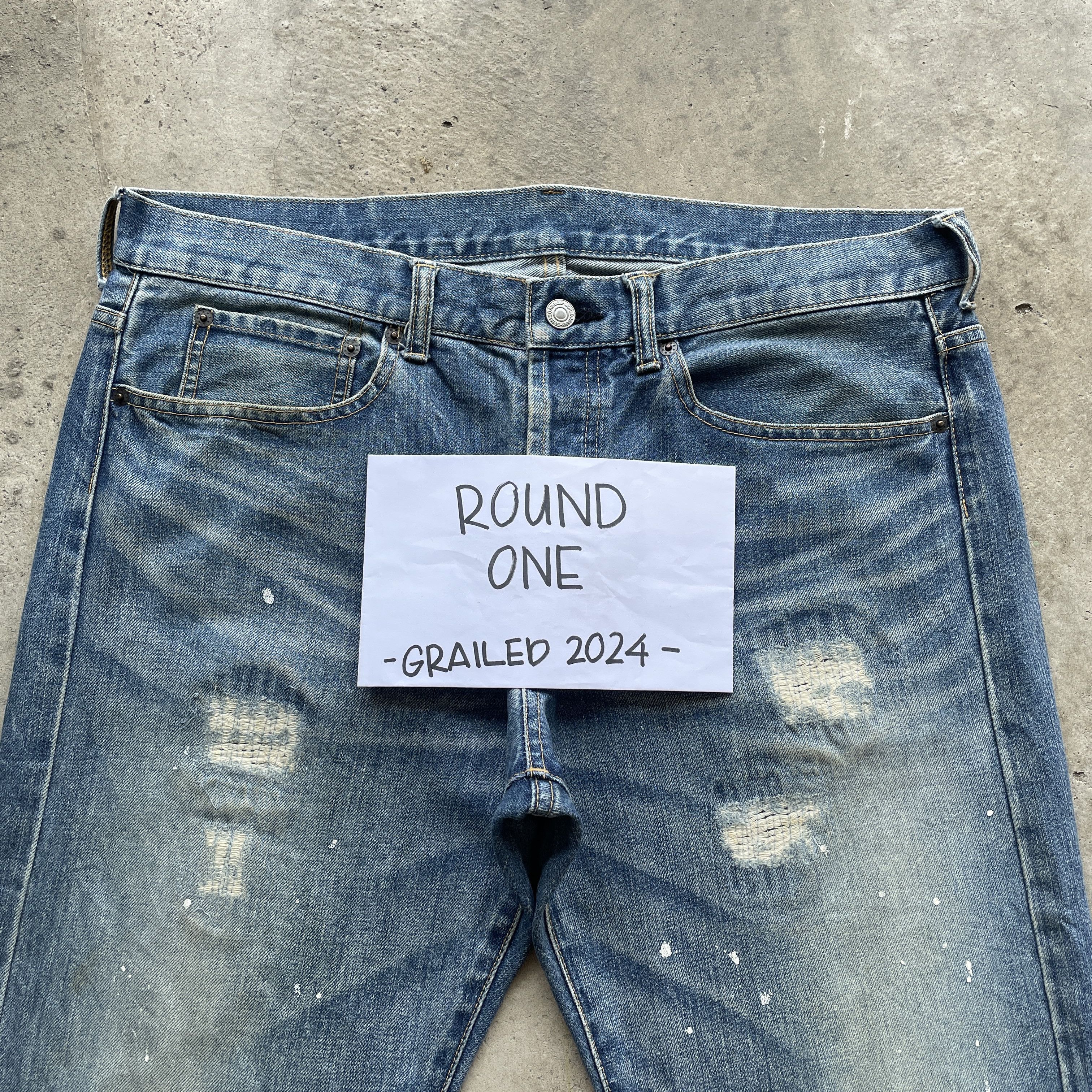 Japanese Brand × Takeo Kikuchi Vintage Takeo Kikuchi Painter Denim Faded Jeans Pants W36 Size US 36 / EU 52 - 3 Thumbnail