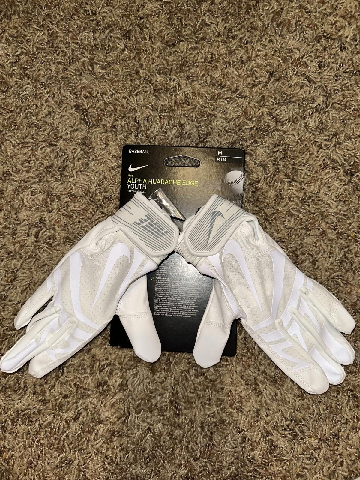 Nike Nike Youth Alpha Huarache Edge Batting Gloves Size ONE SIZE - 2 Thumbnail
