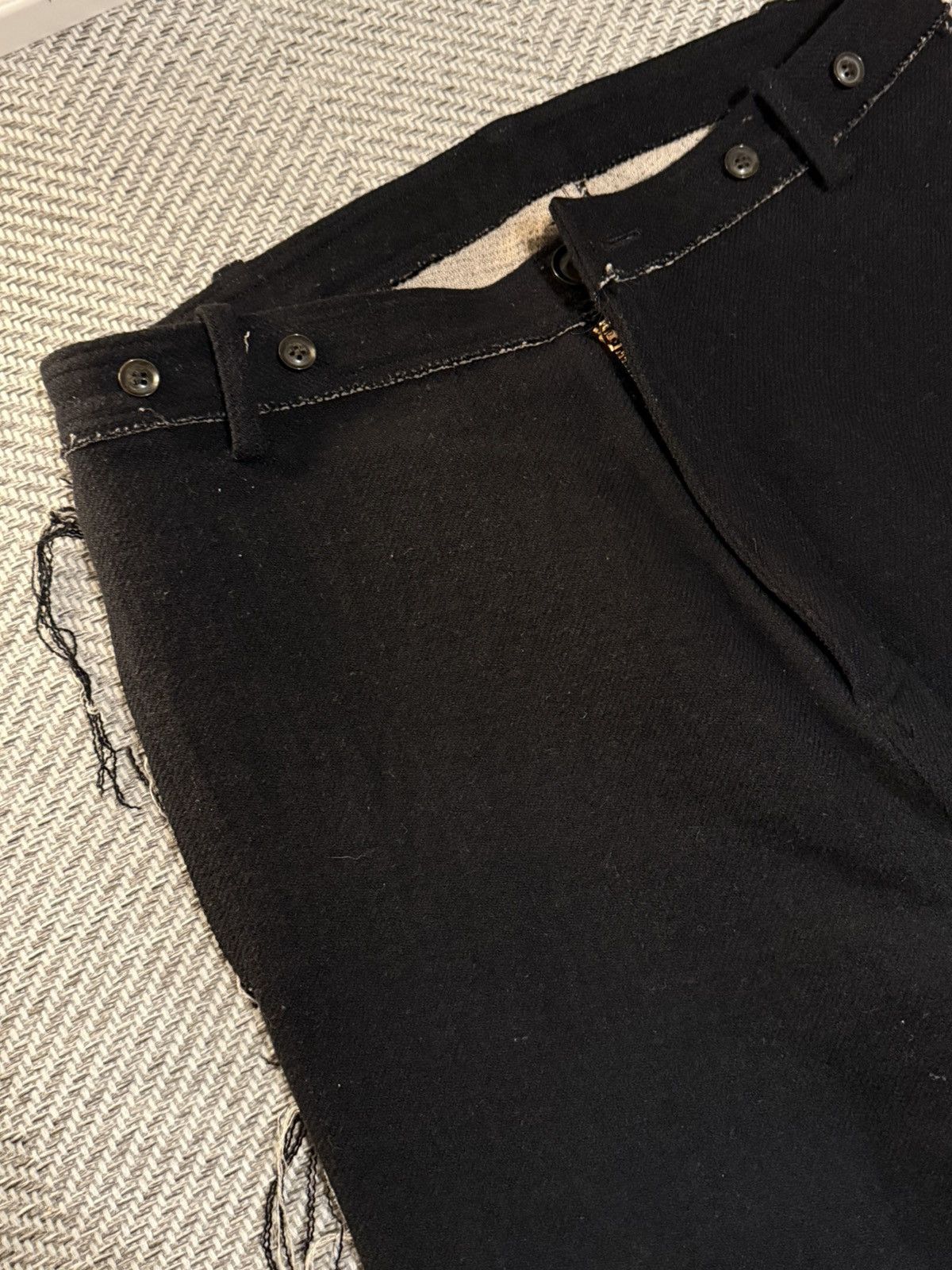 Share Spirit Homme SHARE SPIRIT HOMME FRAYED SEAM WOOL PANTS Size US 34 / EU 50 - 2 Thumbnail