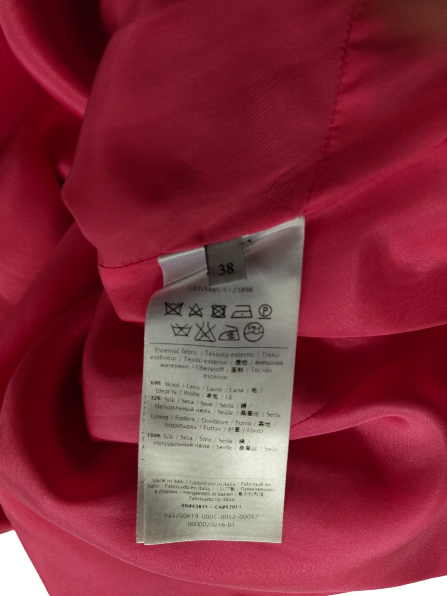 Valentino Fuchsia Sleeveless Round Neck Dress With Open Back Size XS / US 0-2 / IT 36-38 - 4 Thumbnail