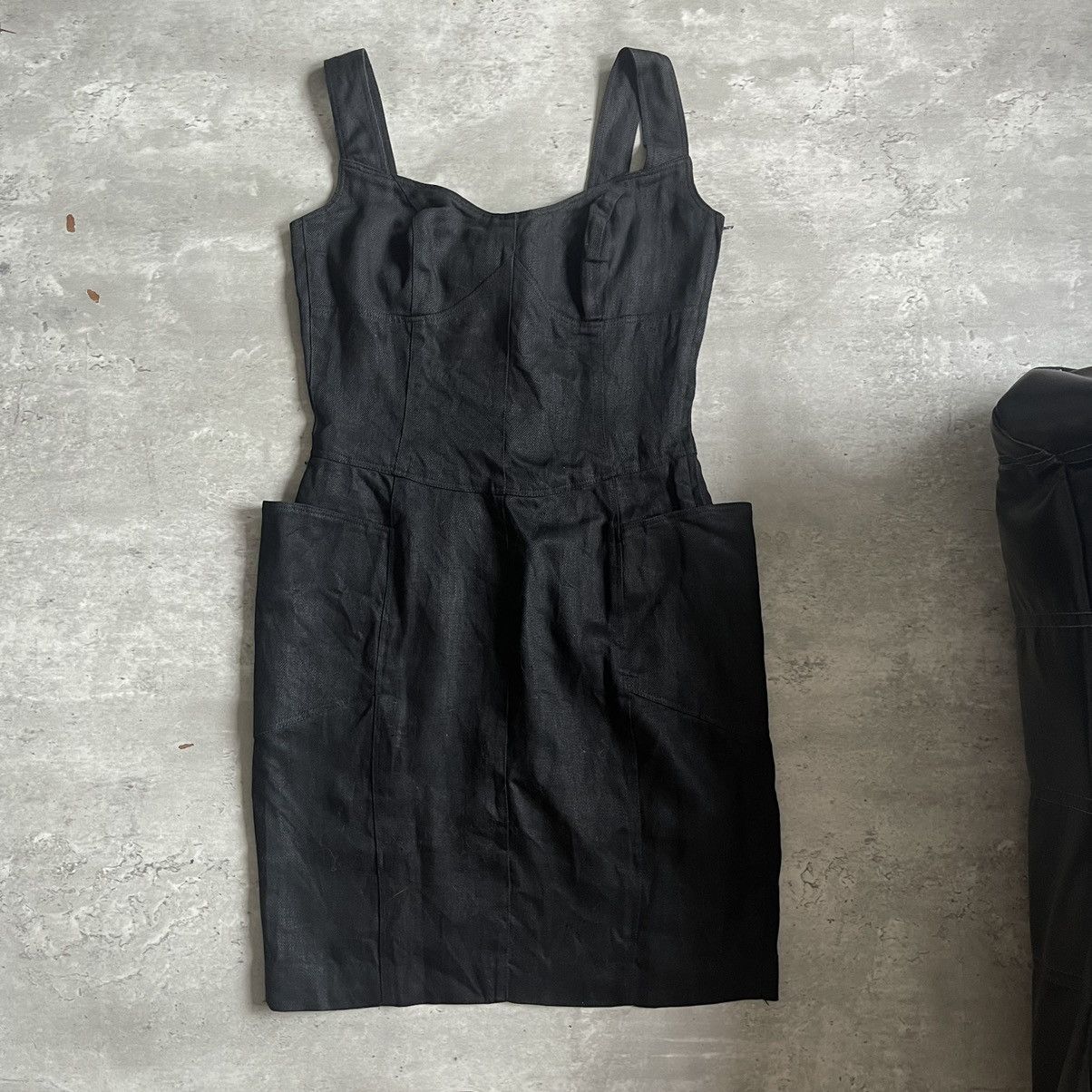 image of Jean Paul Gaultier x Junko Shimada 49 Av Junko Shimada Laceup Dress in Black, Women's (Size Small)