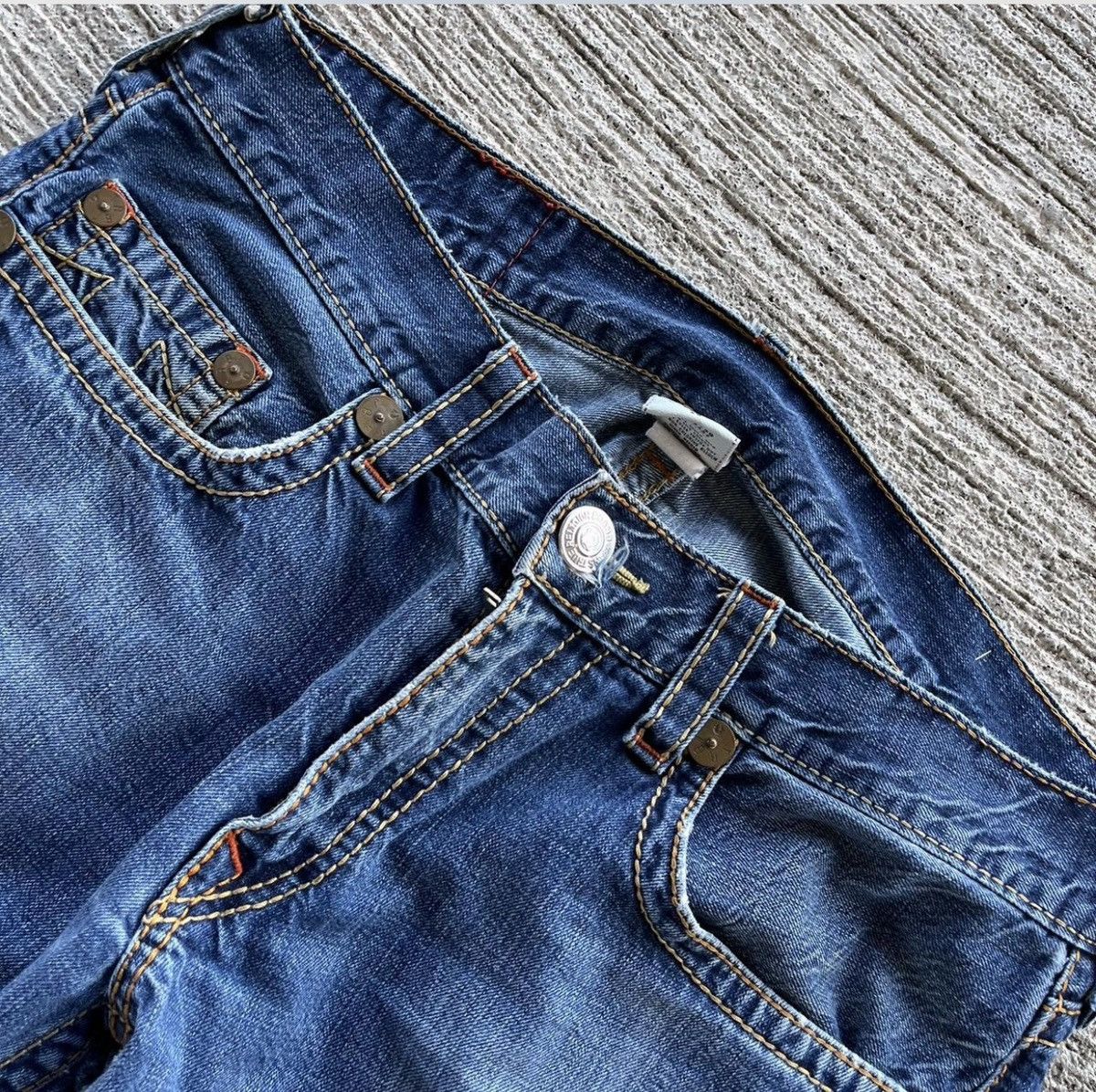 True Religion True Religion Blue Demin Jeans Size US 36 / EU 52 - 4 Thumbnail