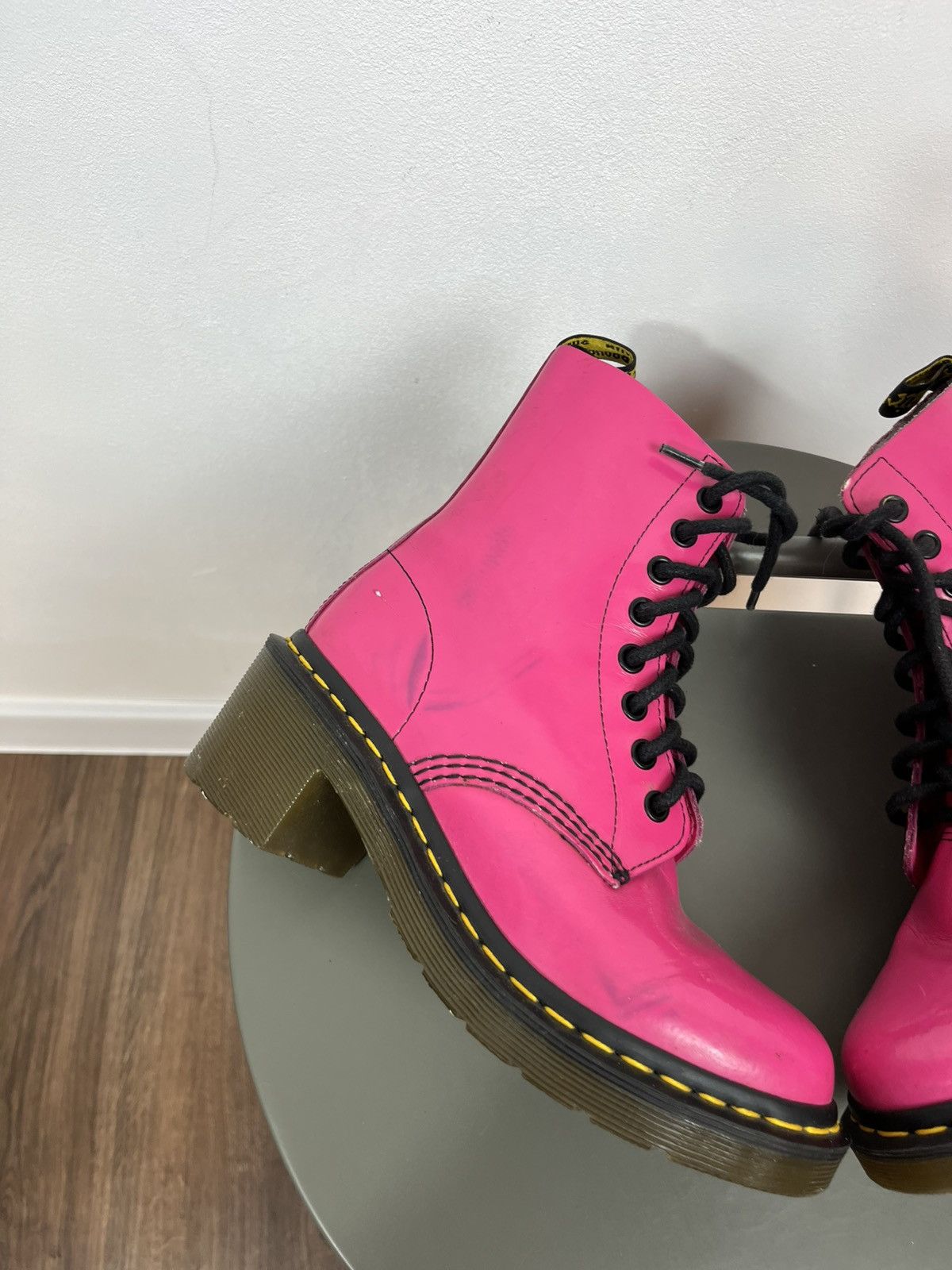Dr. Martens Pink Dr. Martens Boots EU 36 UK 3 US 5 Leather Size US 5 / IT 35 - 2 Thumbnail