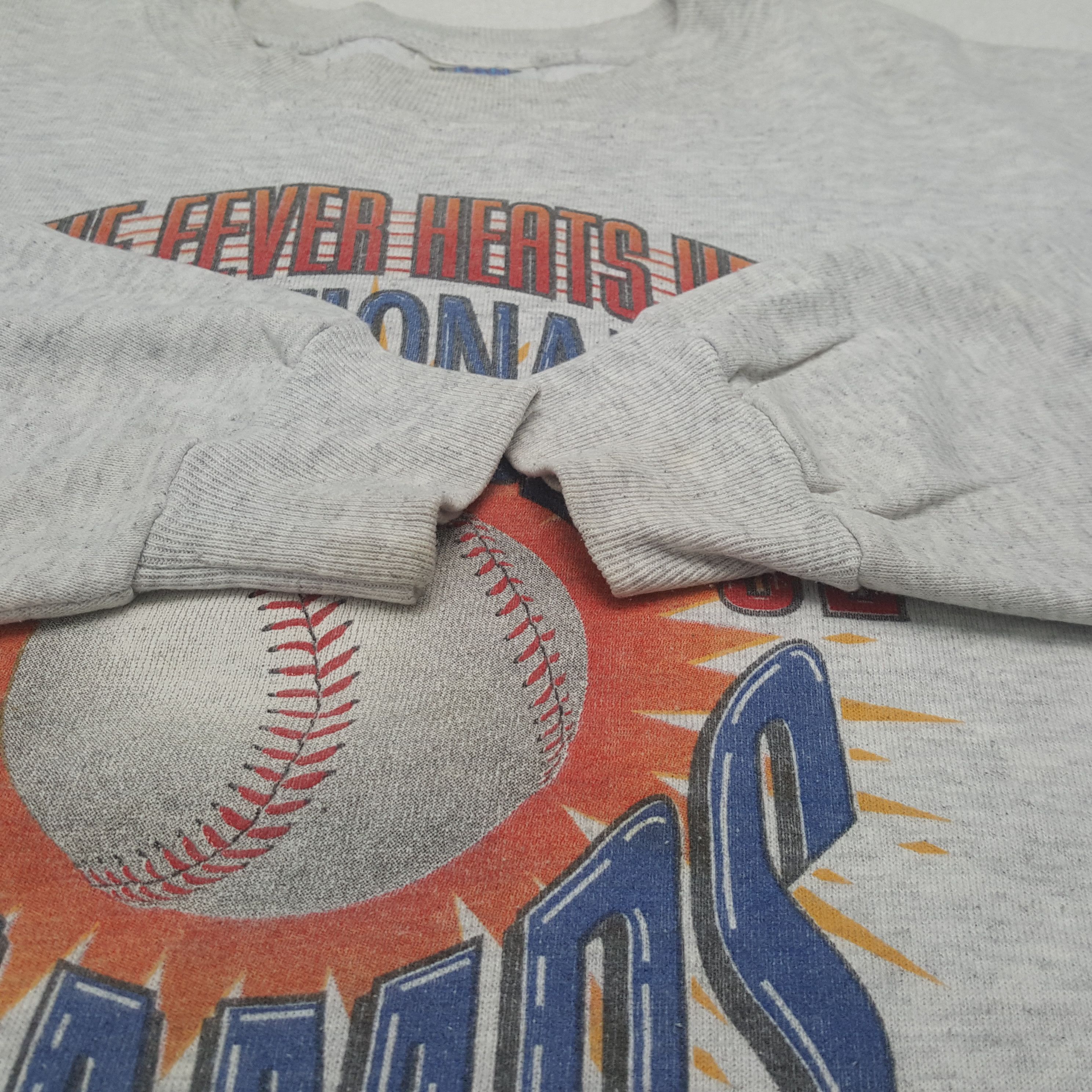 MLB × Vintage Vintage ATLANTA BRAVES Baseball Team MLB Sweatshirt C287N6 Size US L / EU 52-54 / 3 - 8 Thumbnail