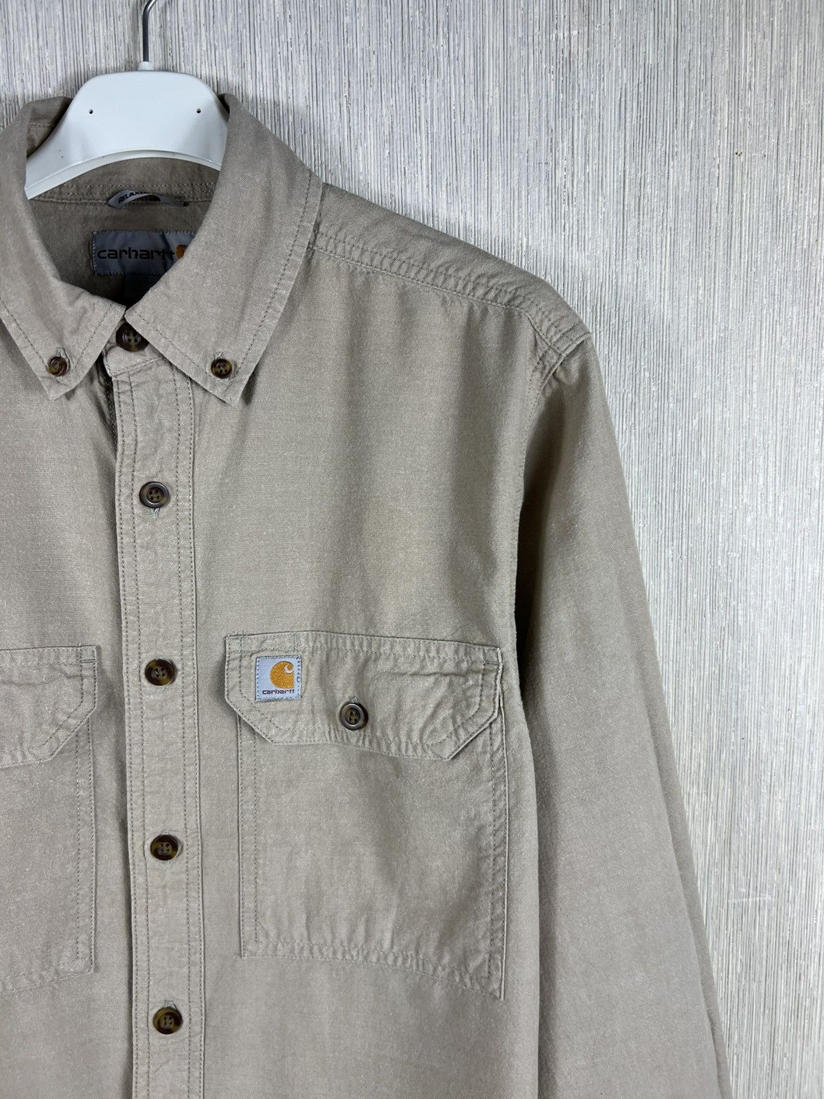 Carhartt Vintage Carhartt fort solid long sleeve shirt pocket work Size US S / EU 44-46 / 1 - 2 Thumbnail