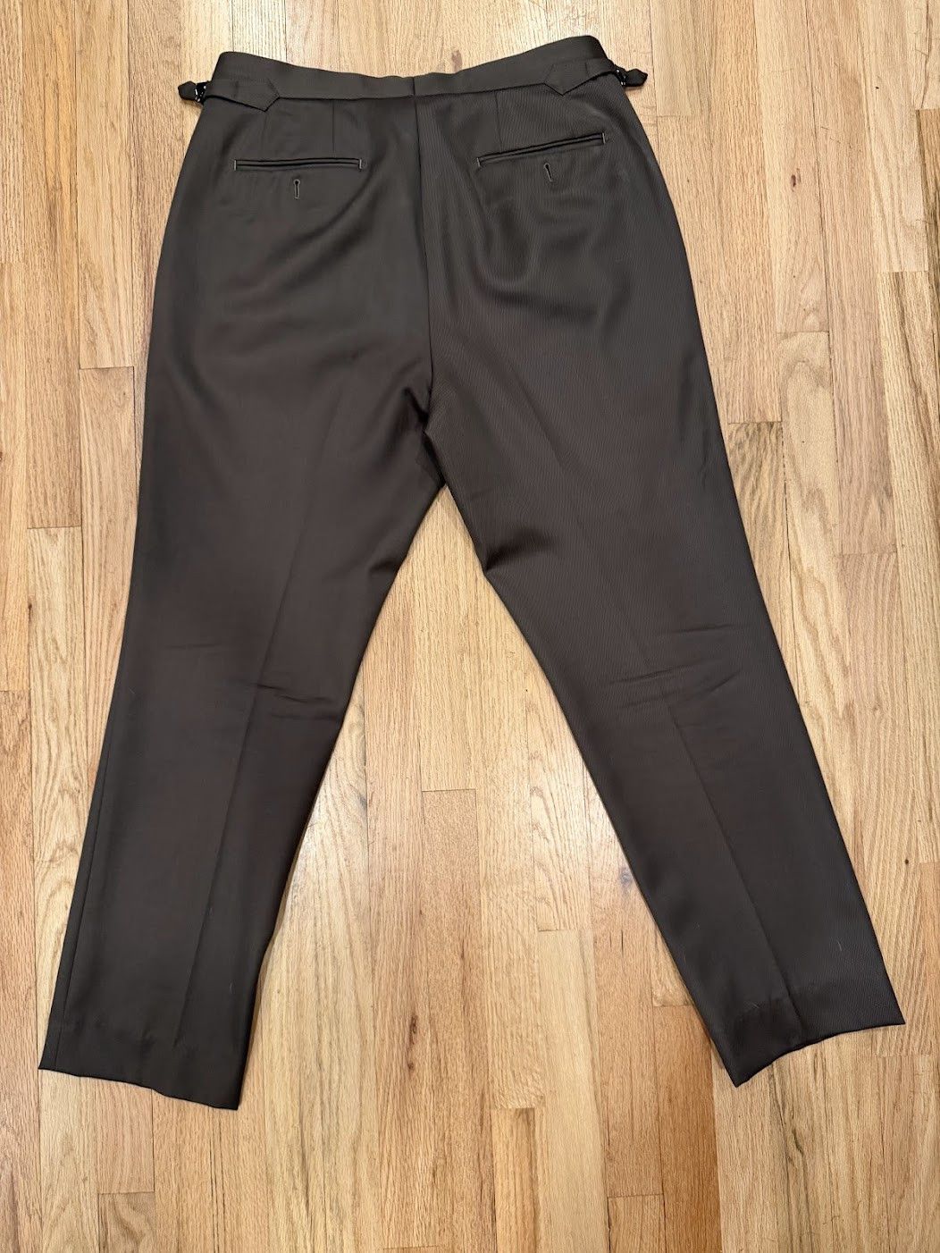 Spier & Mackay Spier & Mackay Sartorial Dark Olive Wool Trousers Size US 36 / EU 52 - 6 Thumbnail