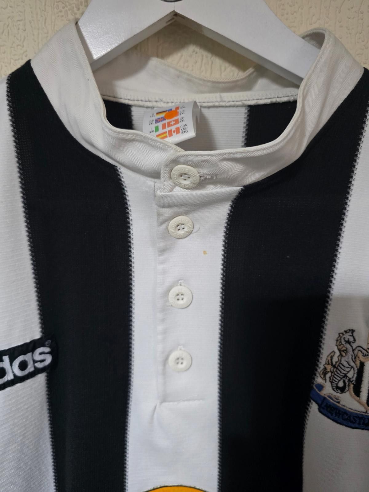Adidas Newcastle United 1995/97 Adidas Home shirt, #9 SHEARER - XXL Size US XXL / EU 58 / 5 - 7 Thumbnail