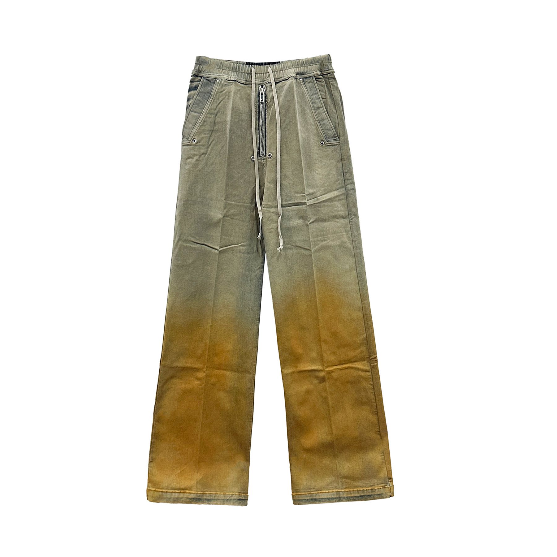 image of Rick Owens Drkshdw Geth Belas Degrade Stretch Denim in Sky Orange, Women's (Size 26)