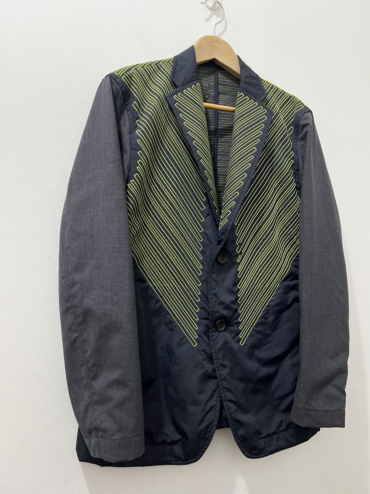 Issey Miyake Issey Miyake Men - S/S16 Hybrid Blazer Jacket Size 48R - 4 Thumbnail