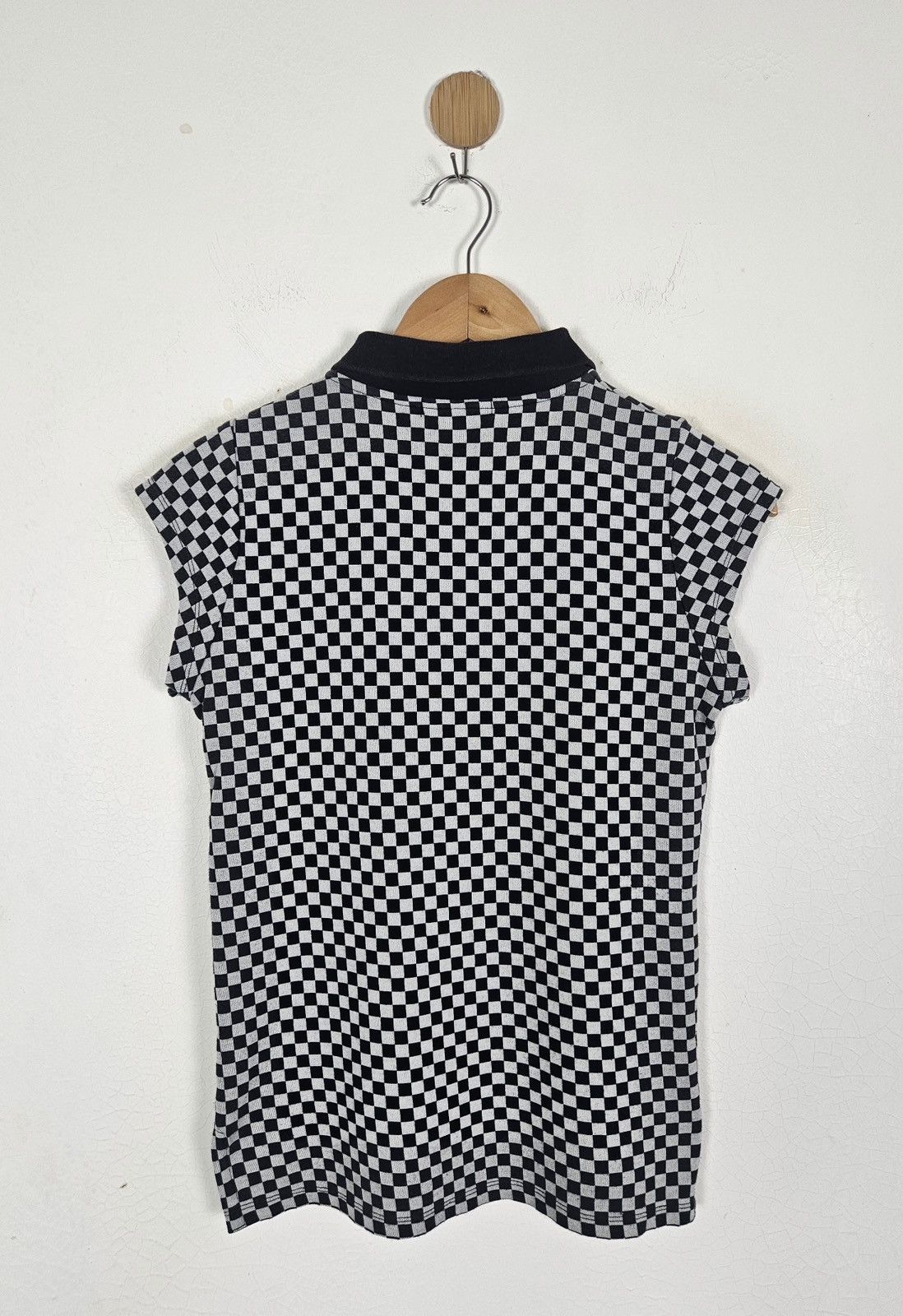 Hysteric Glamour Hysteric Glamour checkered polo tank top shirt Size XS / US 0-2 / IT 36-38 - 2 Thumbnail