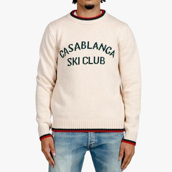 Casablanca Casablanca New Ski Club Sweater Knit Cream Small Size US S / EU 44-46 / 1 - 1 Thumbnail