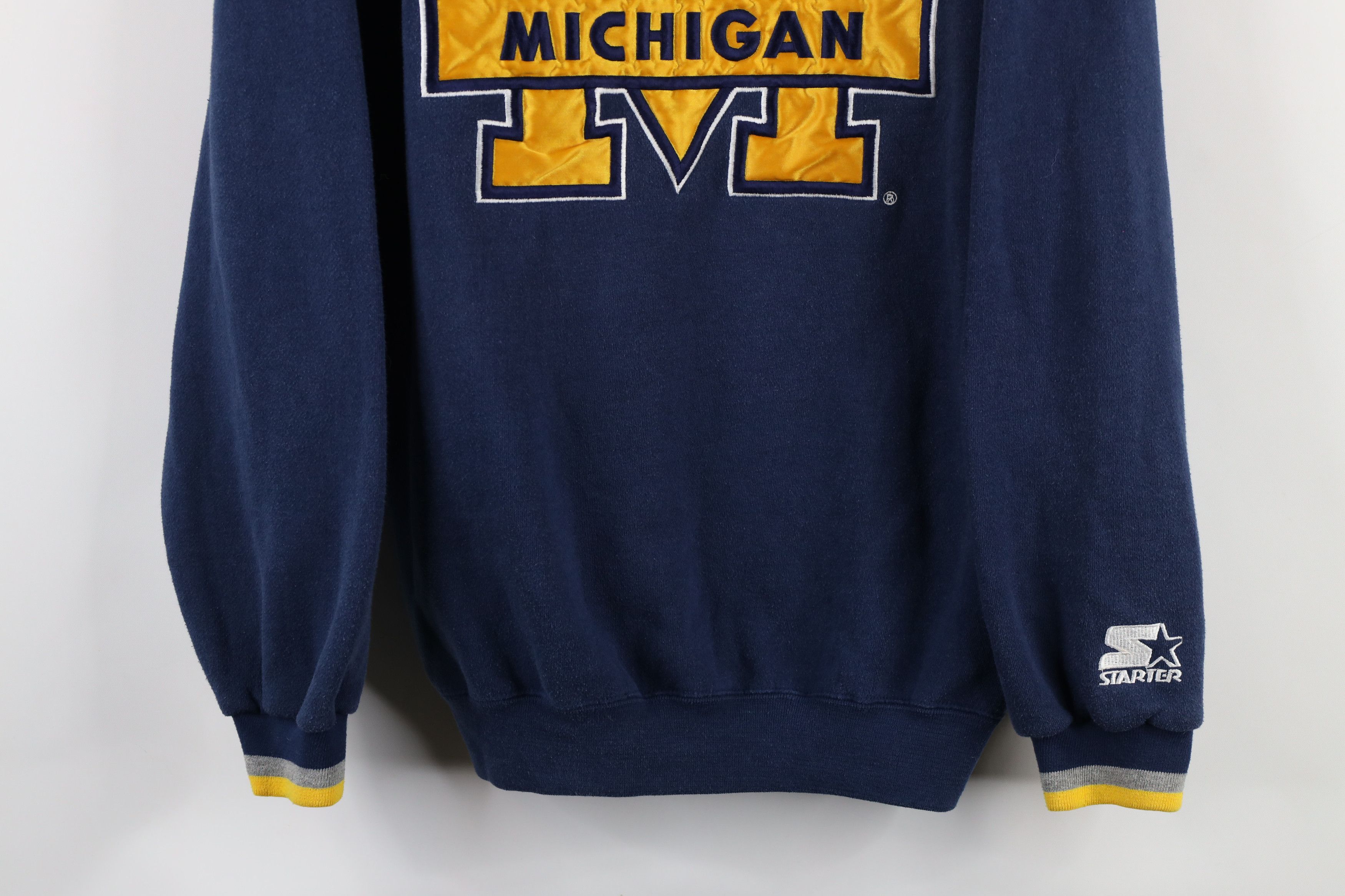 Starter × Vintage Vintage 90s Starter Michigan Heavyweight Sweatshirt Size US M / EU 48-50 / 2 - 3 Thumbnail