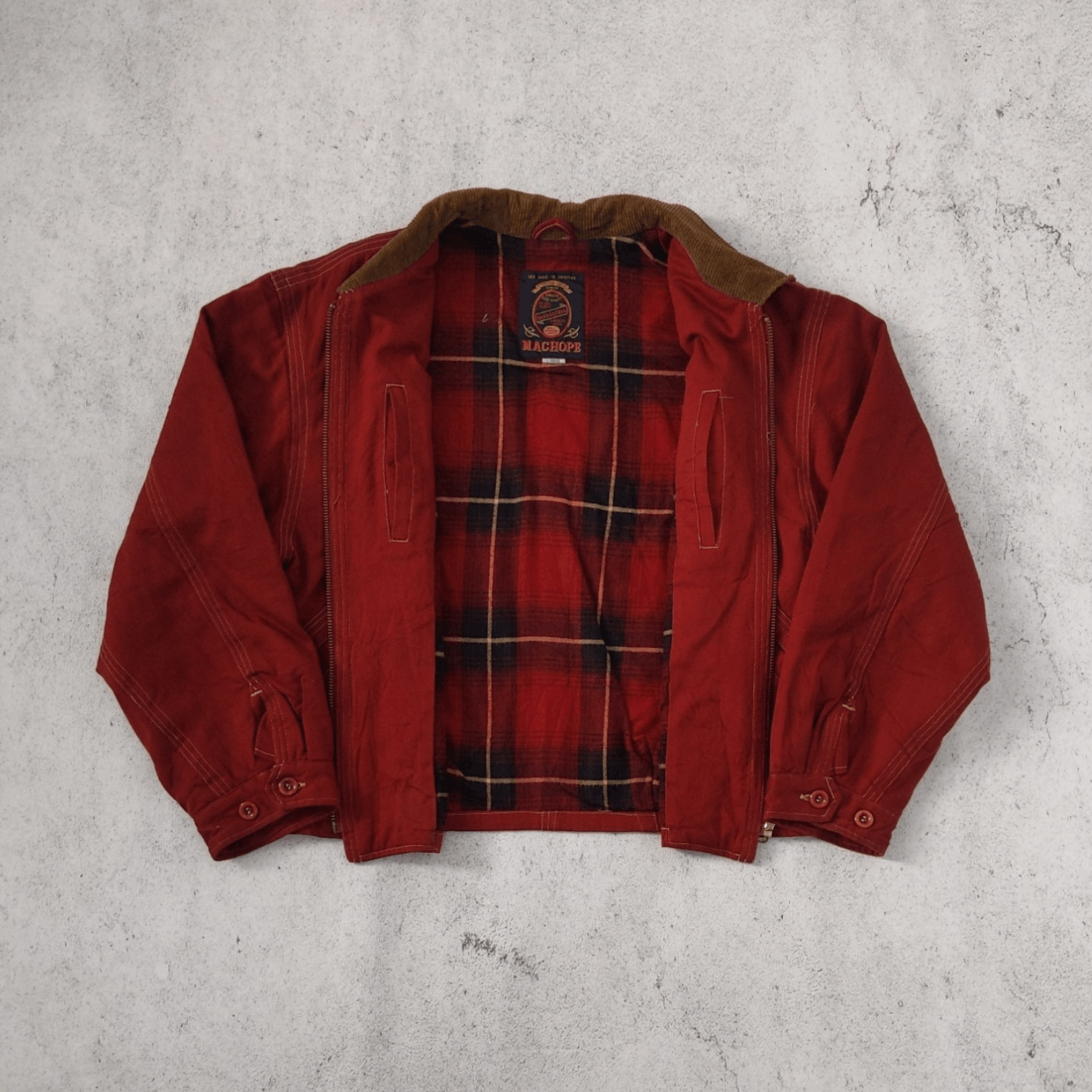 Japanese Brand Vintage Machope Jacket Salmon Size US XL / EU 56 / 4 - 6 Thumbnail