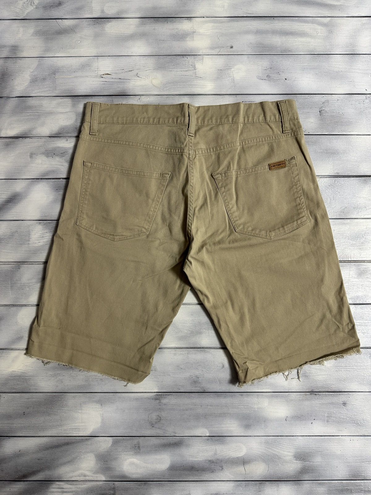 Carhartt Rare Shorts Carhartt Swell Shorts Leather Logo Size US 31 - 1 Thumbnail