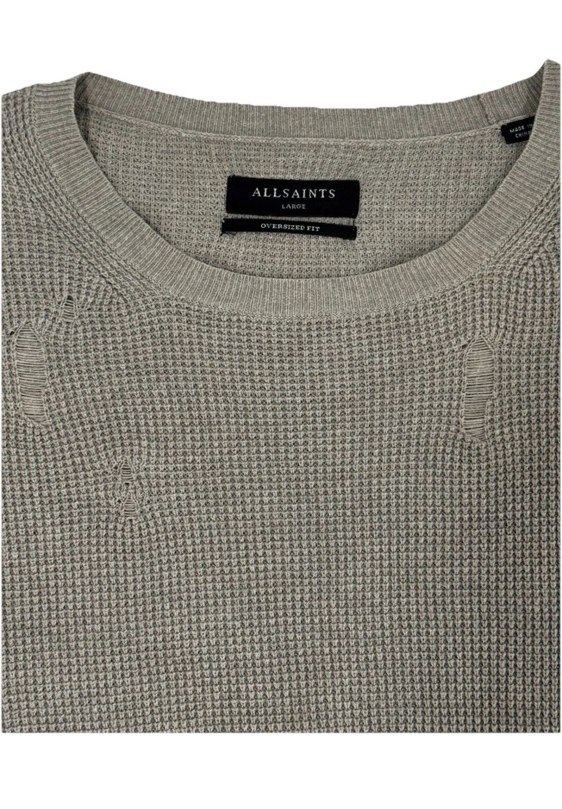 Allsaints ALLSAINTS FORRAM SS CREW Short Sleeve Sweater Oversized Size US L / EU 52-54 / 3 - 2 Thumbnail