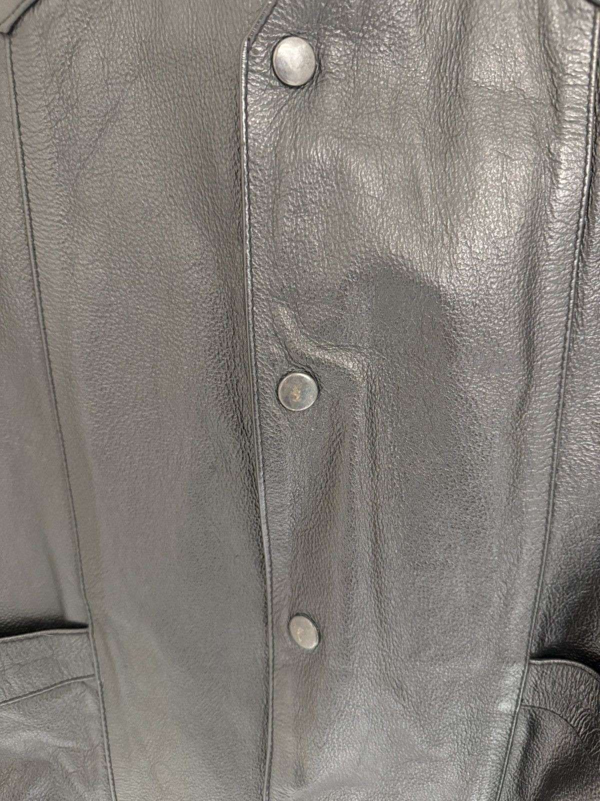 Leather × Vintage Genuine Leather Vest (LEATHER GALLERY) Size US XXL / EU 58 / 5 - 3 Thumbnail