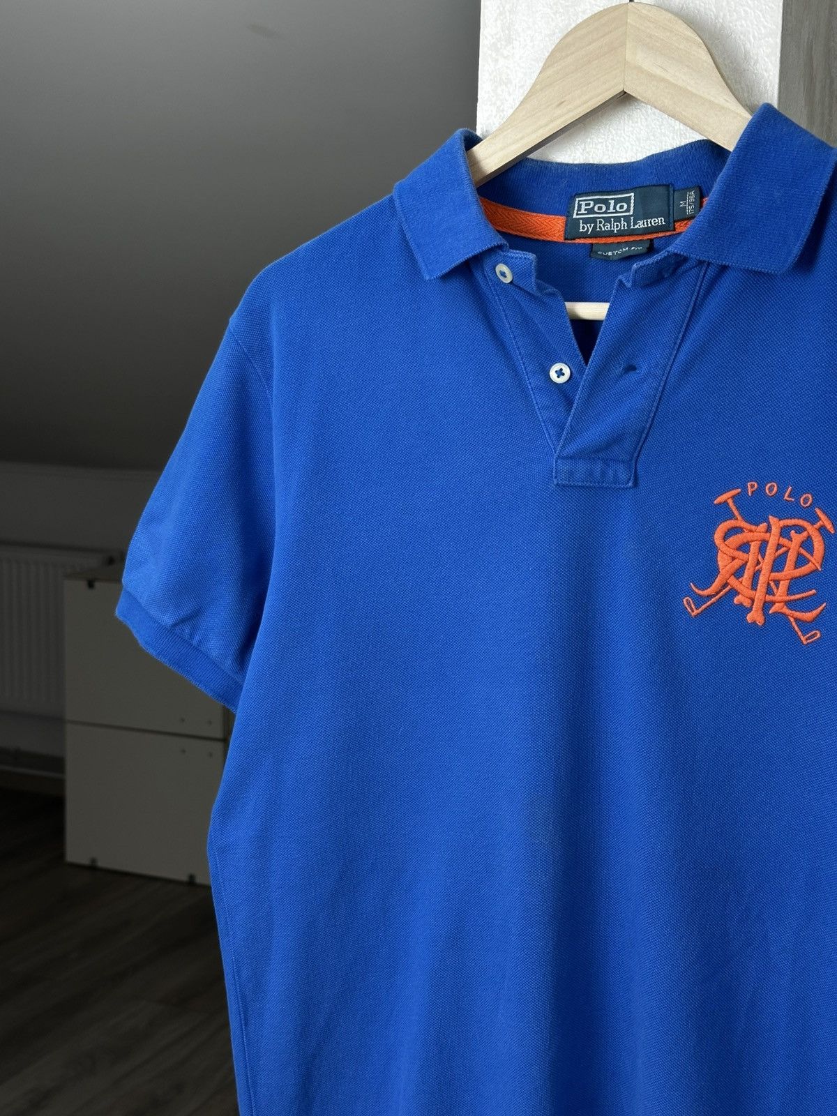 Vintage Vintage Polo Ralph Lauren Rugby Blue Polo Tee Size US M / EU 48-50 / 2 - 2 Thumbnail