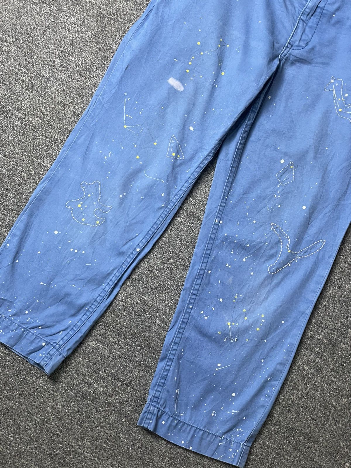 Issey Miyake × Ne-Net × Vintage Ne-net x Issey Miyake Paint Splatter Design Jeans (111) Size US 27 - 2 Thumbnail