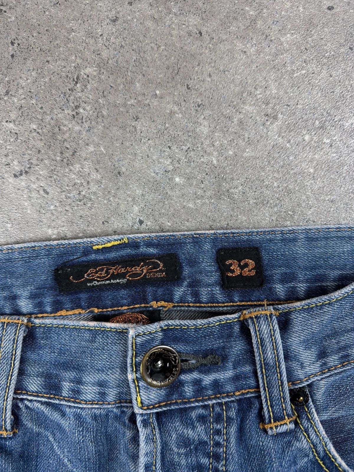 Ed Hardy Vintage Y2K Ed hardy spellout jeans Size US 32 / EU 48 - 8 Thumbnail