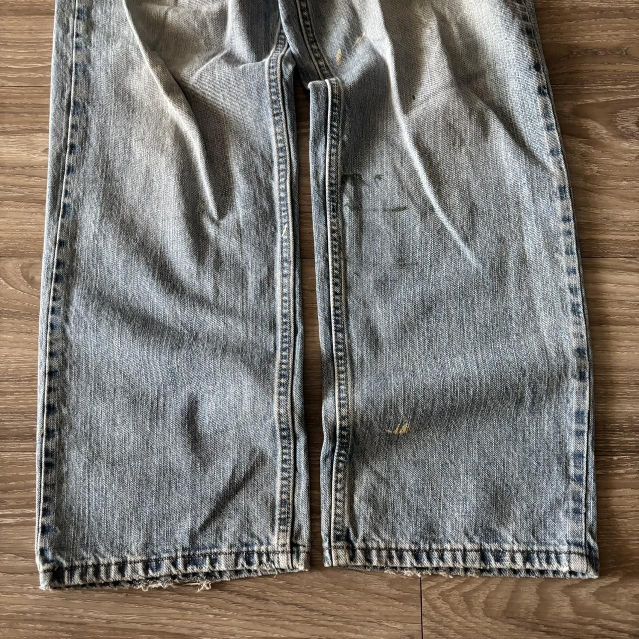 Vintage Crazy Vintage Y2K/2000s Grunge Light Wash Denim Jeans! 38x32 Size US 38 / EU 54 - 6 Thumbnail