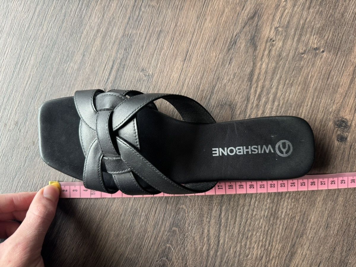 Other Black Wishbone Slide Sandals Size US 6 / IT 36 - 5 Thumbnail