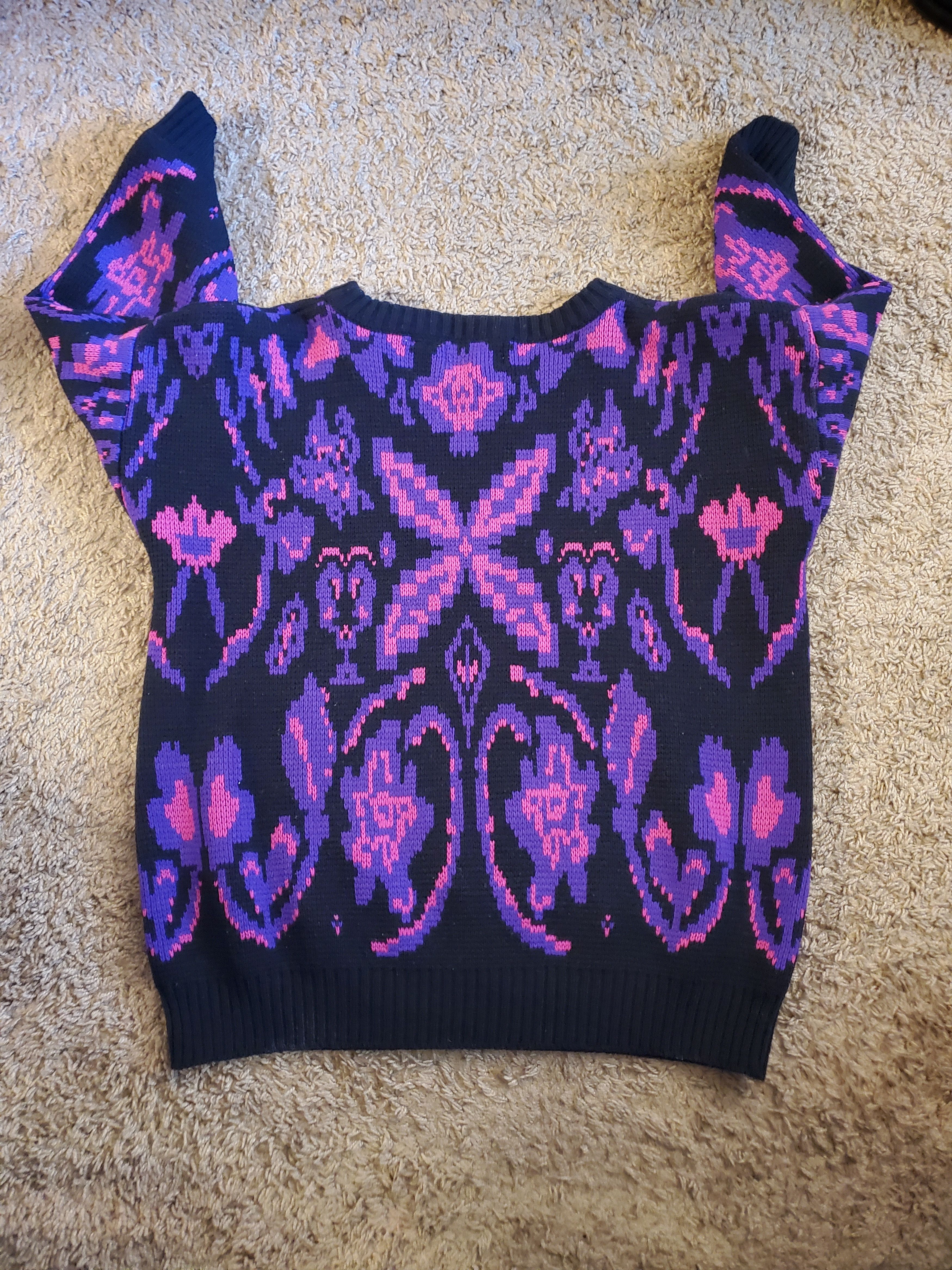 Vintage Vintage Lady House Original Acrylic Sweater (size L) Size L / US 10 / IT 46 - 2 Thumbnail