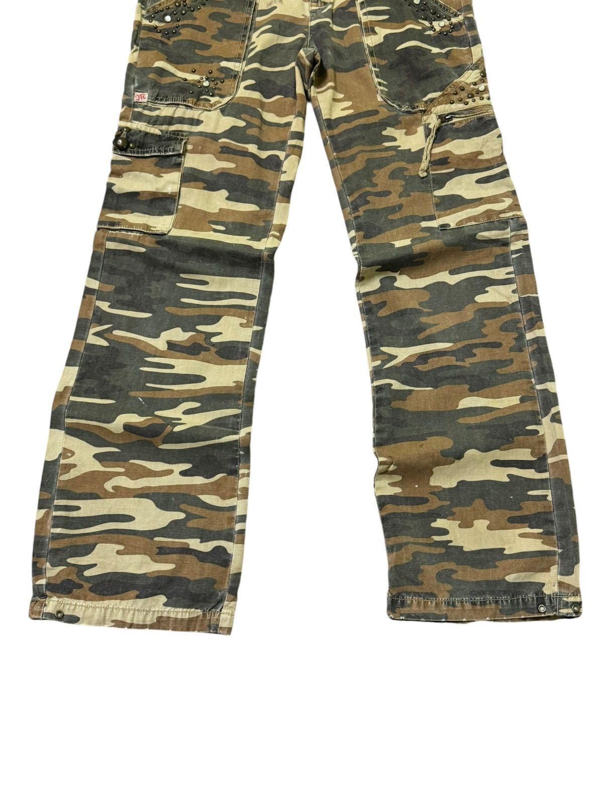 Hysteric Glamour Cargo MISS ME Studded multipocket Low Rise Camo Pants Size US 32 / EU 48 - 6 Thumbnail
