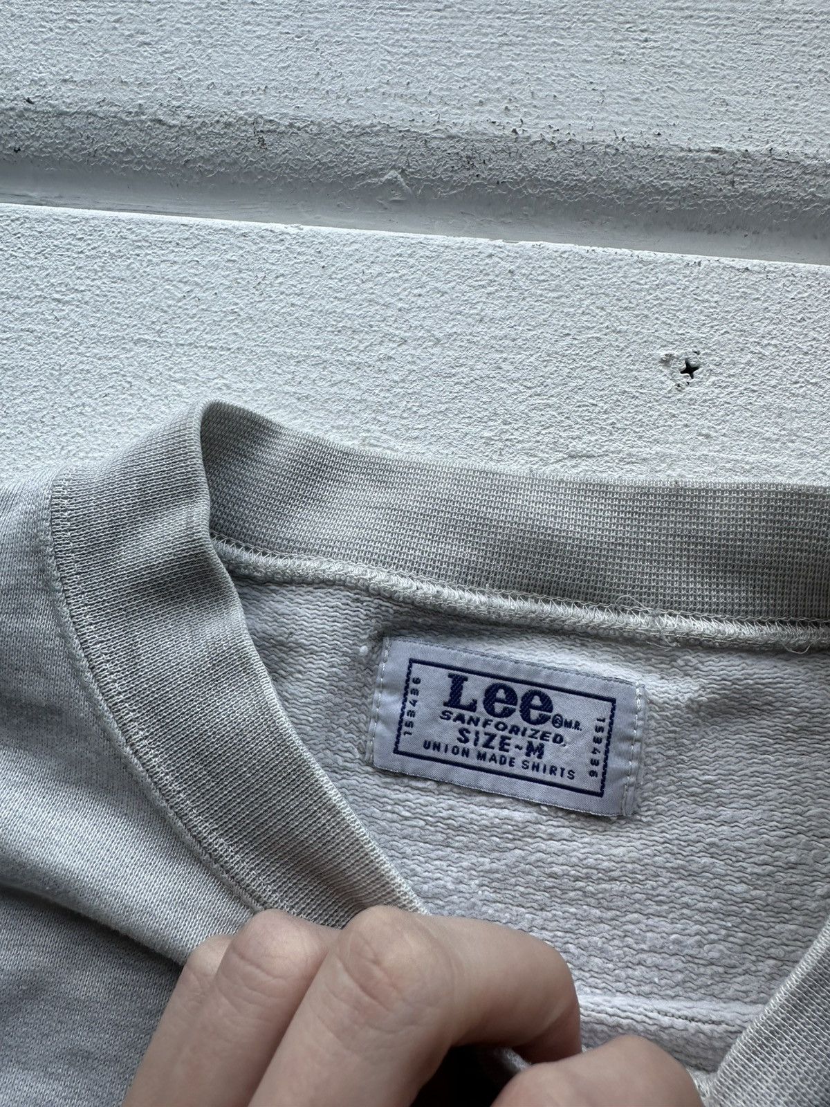 Lee × Vintage 🚨 VINTAGE 90s LEE SANFORIZED oversized sweatshirt Y2k Size US M / EU 48-50 / 2 - 7 Thumbnail