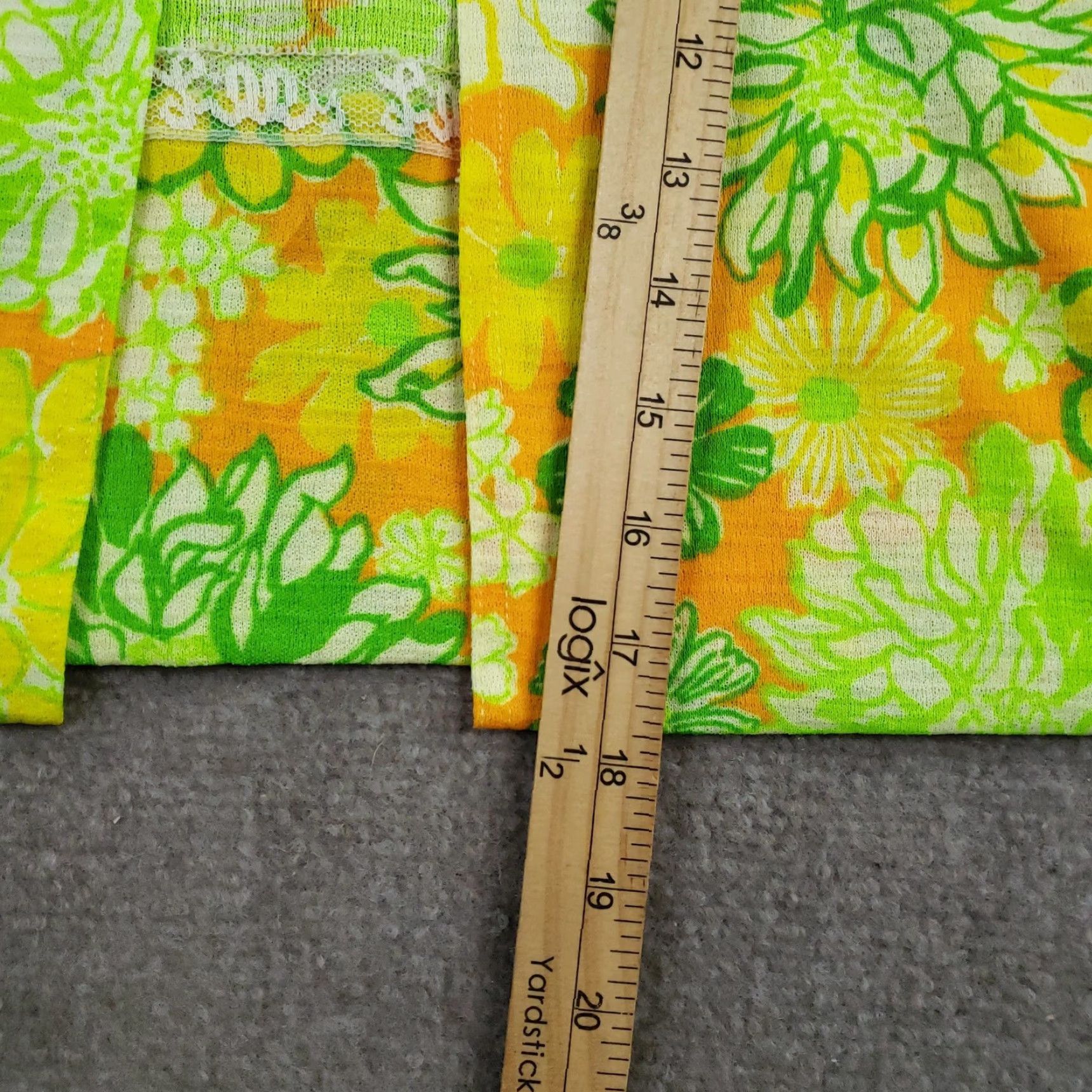 Lilly Pulitzer VINTAGE Lilly Pulitzer Maxi Dress Womens M Green The Lilly Off The Shoulder Sundress Size M / US 6-8 / IT 42-44 - 6 Thumbnail