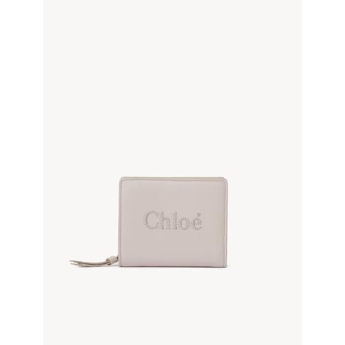 Chloe o1loc1c0425 CHC23 Size: OS / Sense Compact Wallet in Grey Size ONE SIZE - 1 Thumbnail