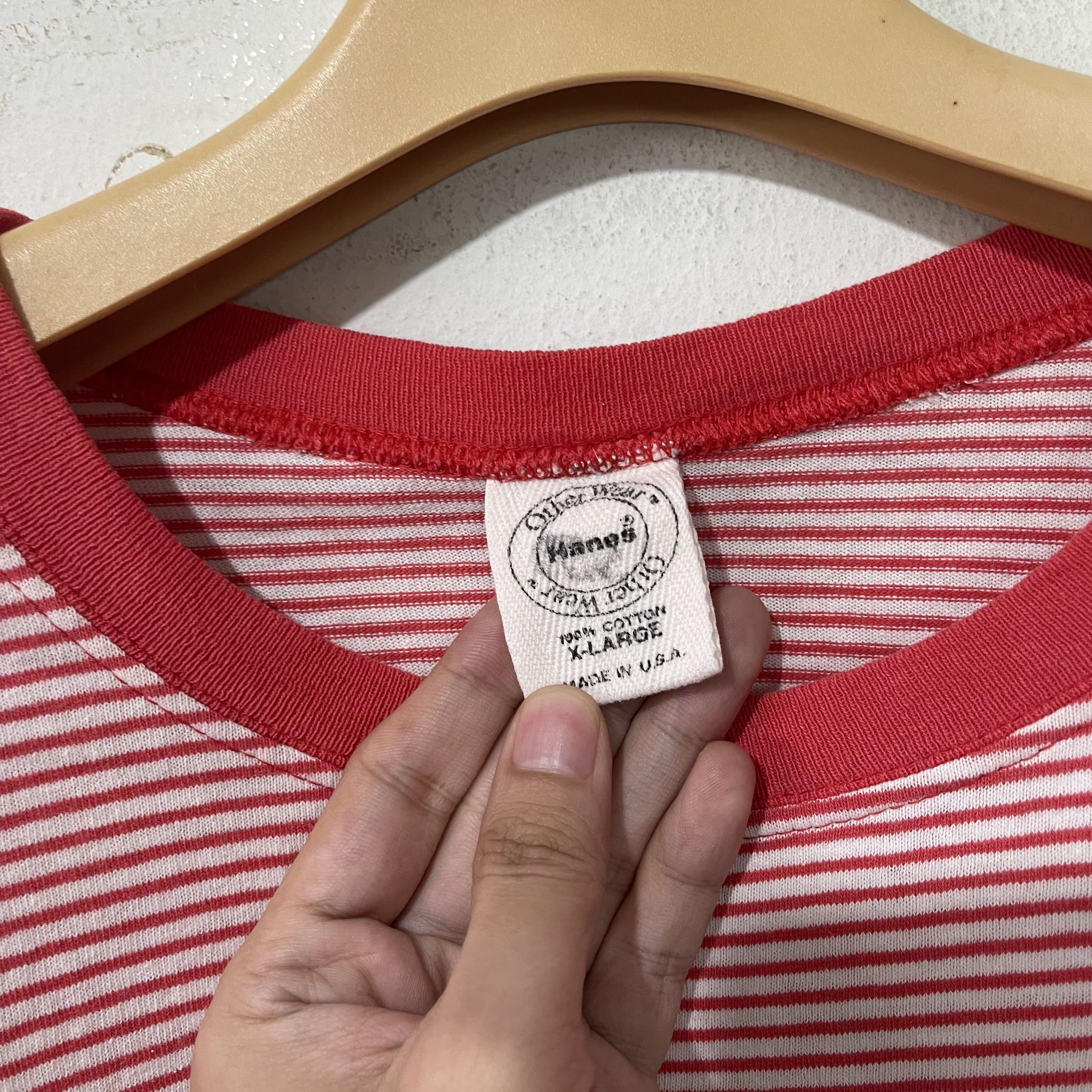 Vintage Vintage 90s Striped Shirt Size US XL / EU 56 / 4 - 4 Thumbnail