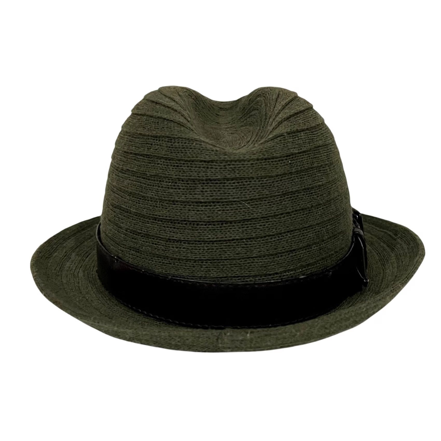 Nordstrom Nordstrom Trilby Hat Fedora Wool Nylon Green with Black Band Unisex One Size Green Mens Womens Hats Size ONE SIZE - 6 Thumbnail