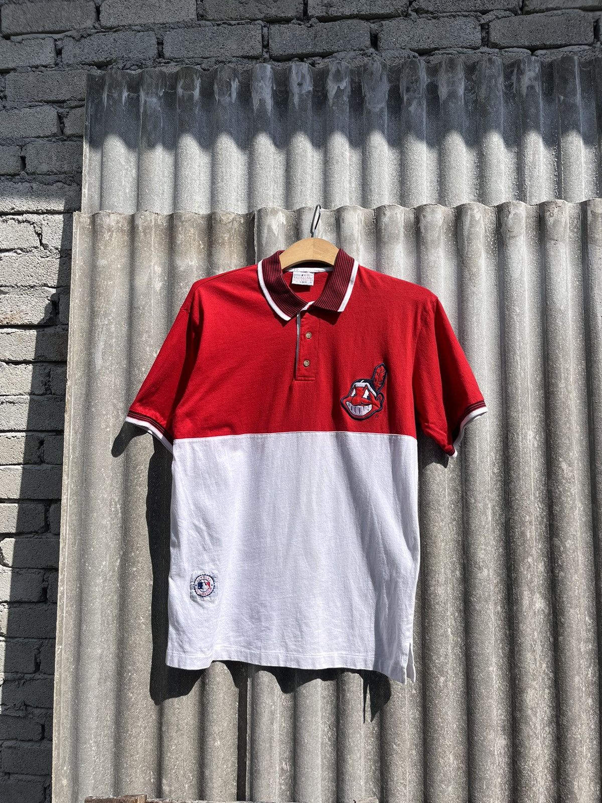 MLB × Vintage Vtg MLB cleveland indians polo tee Size US M / EU 48-50 / 2 - 8 Thumbnail