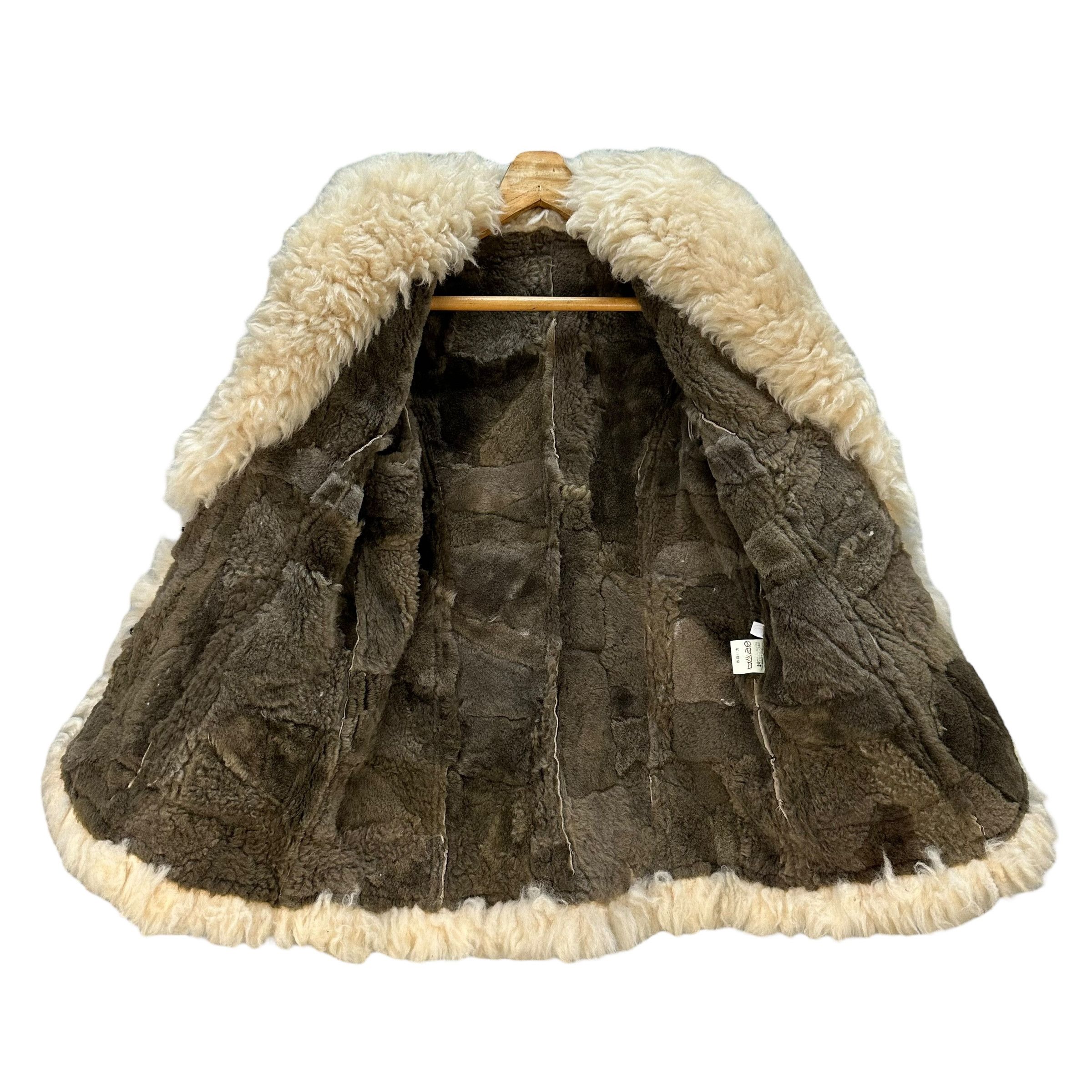 Vintage Vintage 90's Unbrand Sheepskin Fur Leather Jacket #A79-1910 Size S / US 4 / IT 40 - 6 Thumbnail