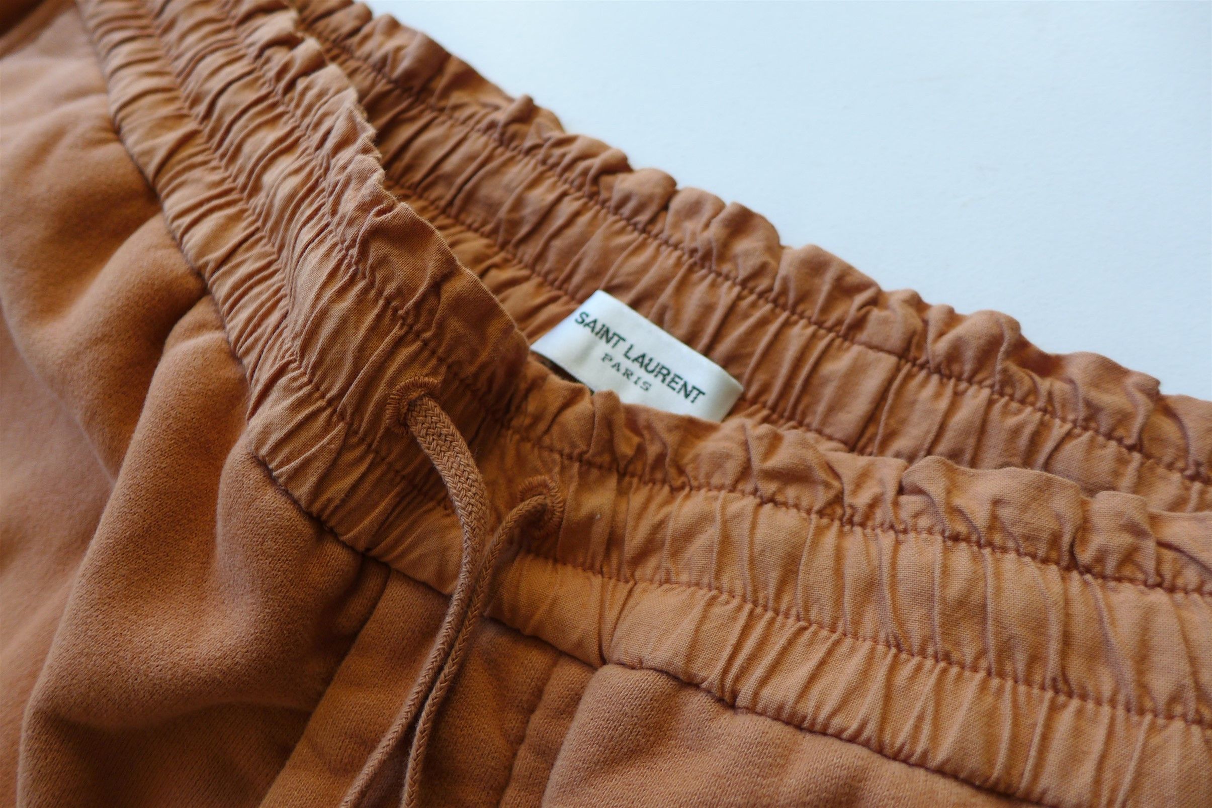 Saint Laurent Paris Saint Laurent Sweatpants -- Macchiato Blanchi Cotton Jersey Size US 36 / EU 52 - 13 Thumbnail
