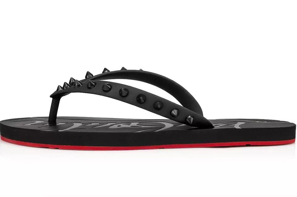 o1bcso1str1024 Loubi Flip Flat in Black