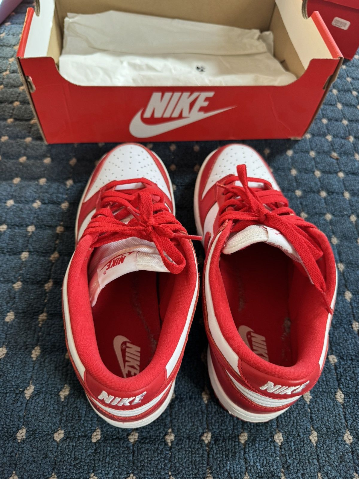Nike Nike dunk low university red/st johns Size US 9 / EU 42 - 5 Thumbnail