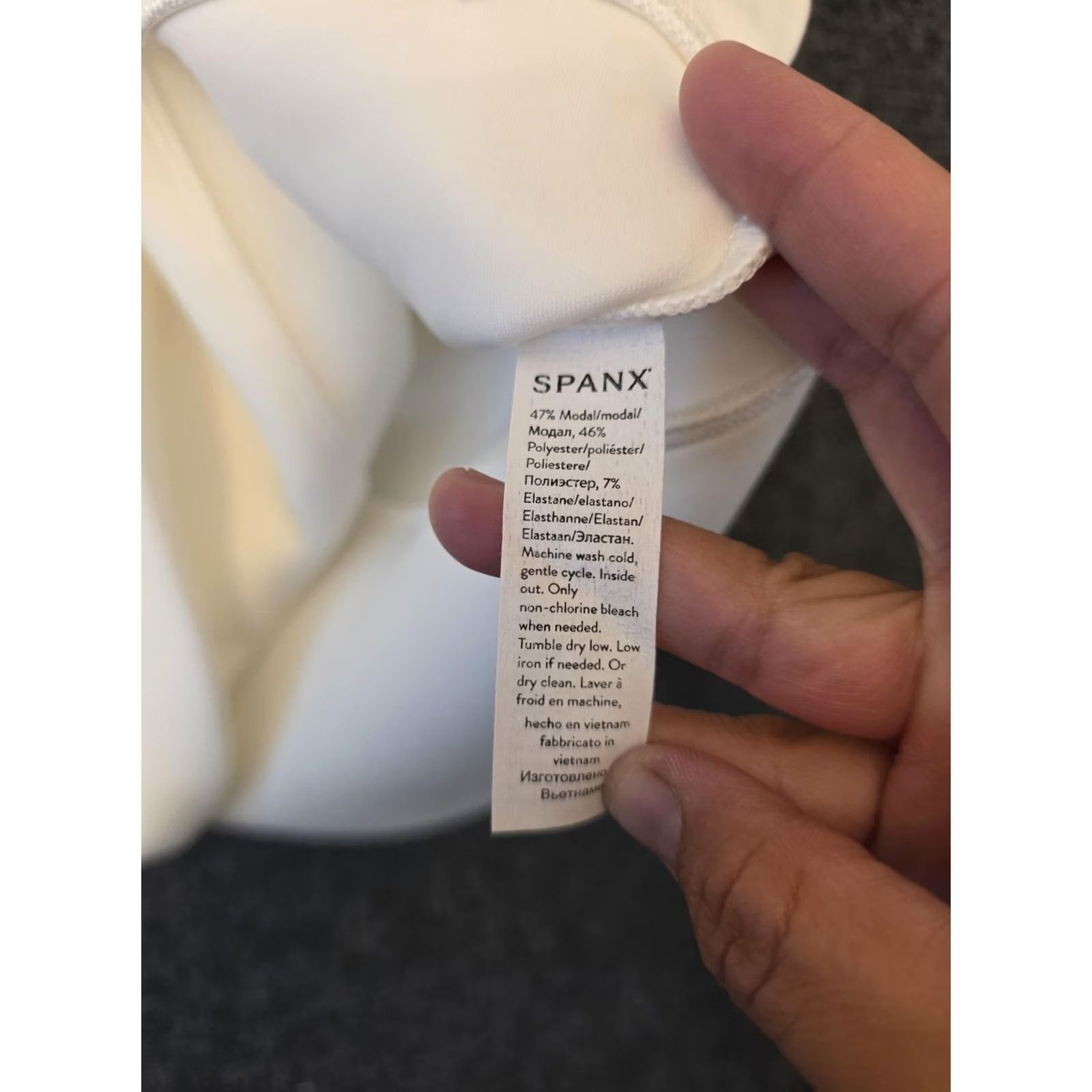 Spanx Spanx Dress L White Stretch Tank Shift Size 36" / US 14 / IT 50 - 7 Thumbnail