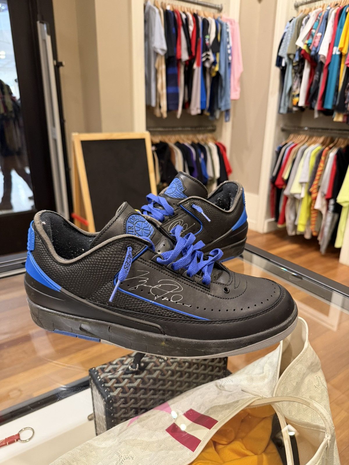 Jordan Brand × Off-White Off-White x Jordan 2 Low SP - Black Varsity Royal Size US 11.5 / EU 44-45 - 1 Thumbnail