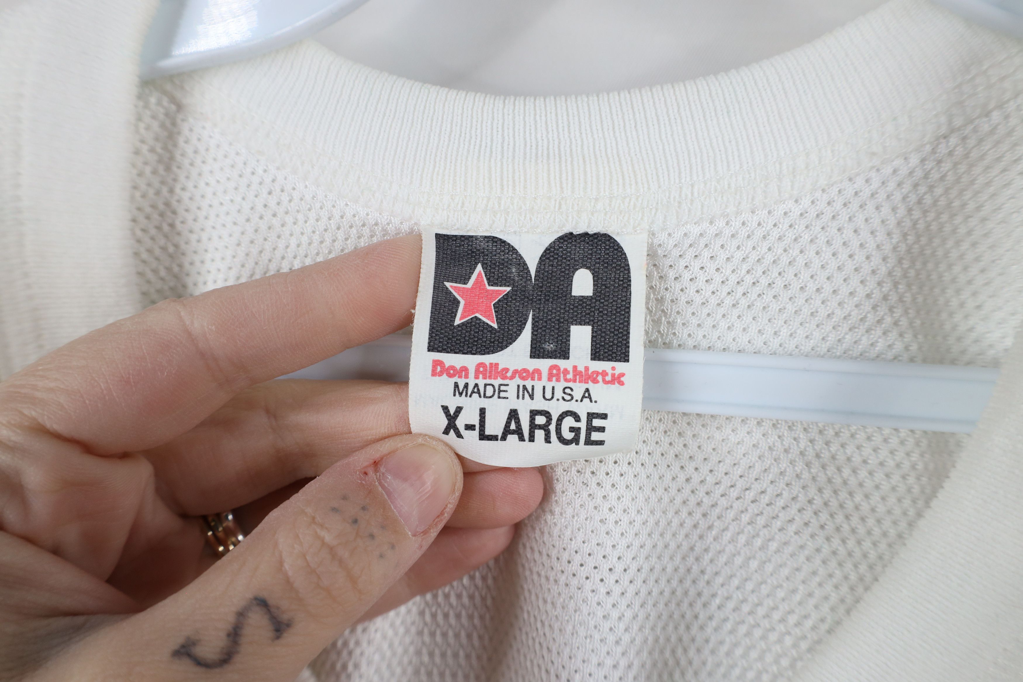 Vintage Vintage 90s Bedford Football Mesh Football Jersey White USA Size US XL / EU 56 / 4 - 9 Thumbnail