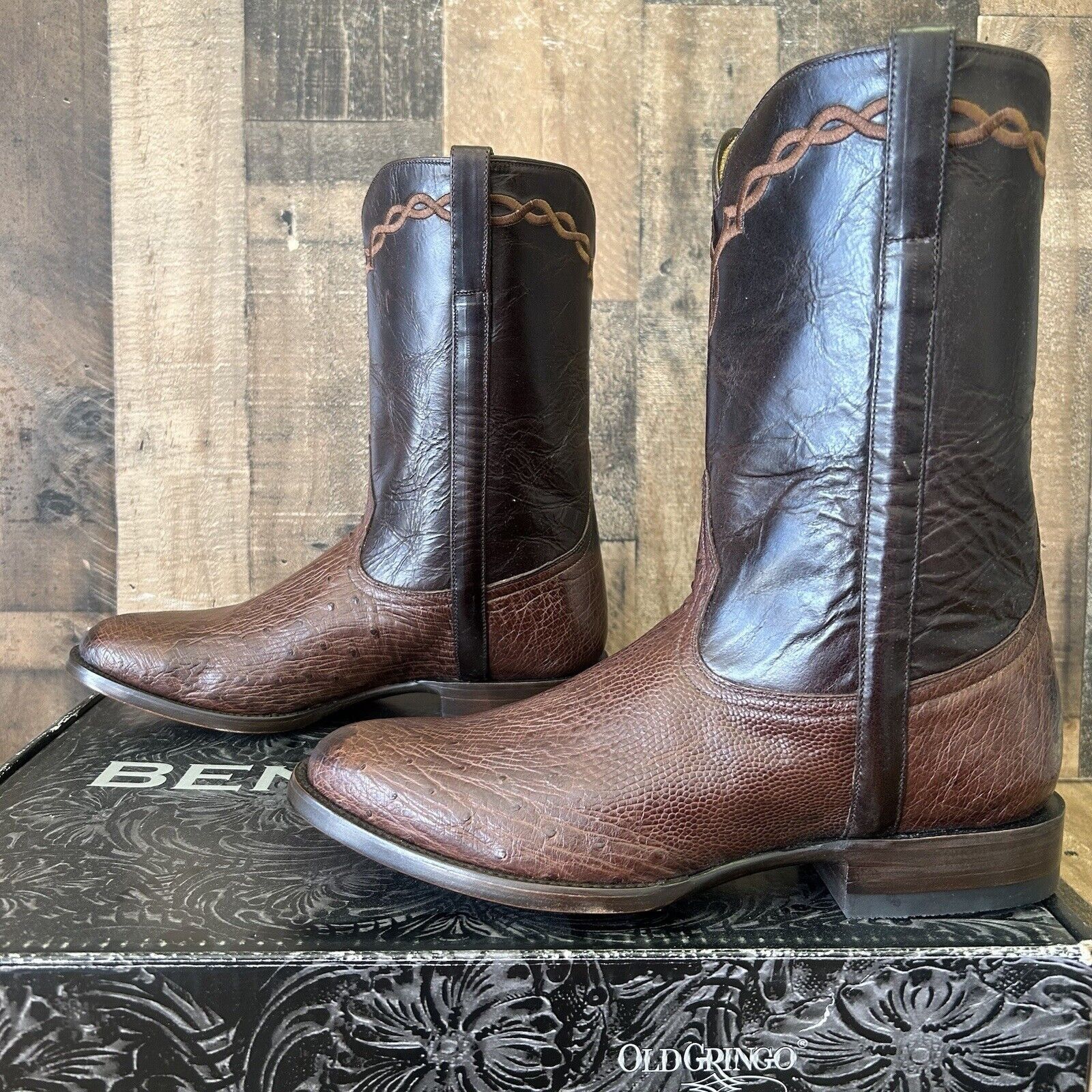 Old Gringo Old Gringo Smooth Ostrich Western Cowboy Boots Mens 9 D Size US 9 / EU 42 - 11 Thumbnail