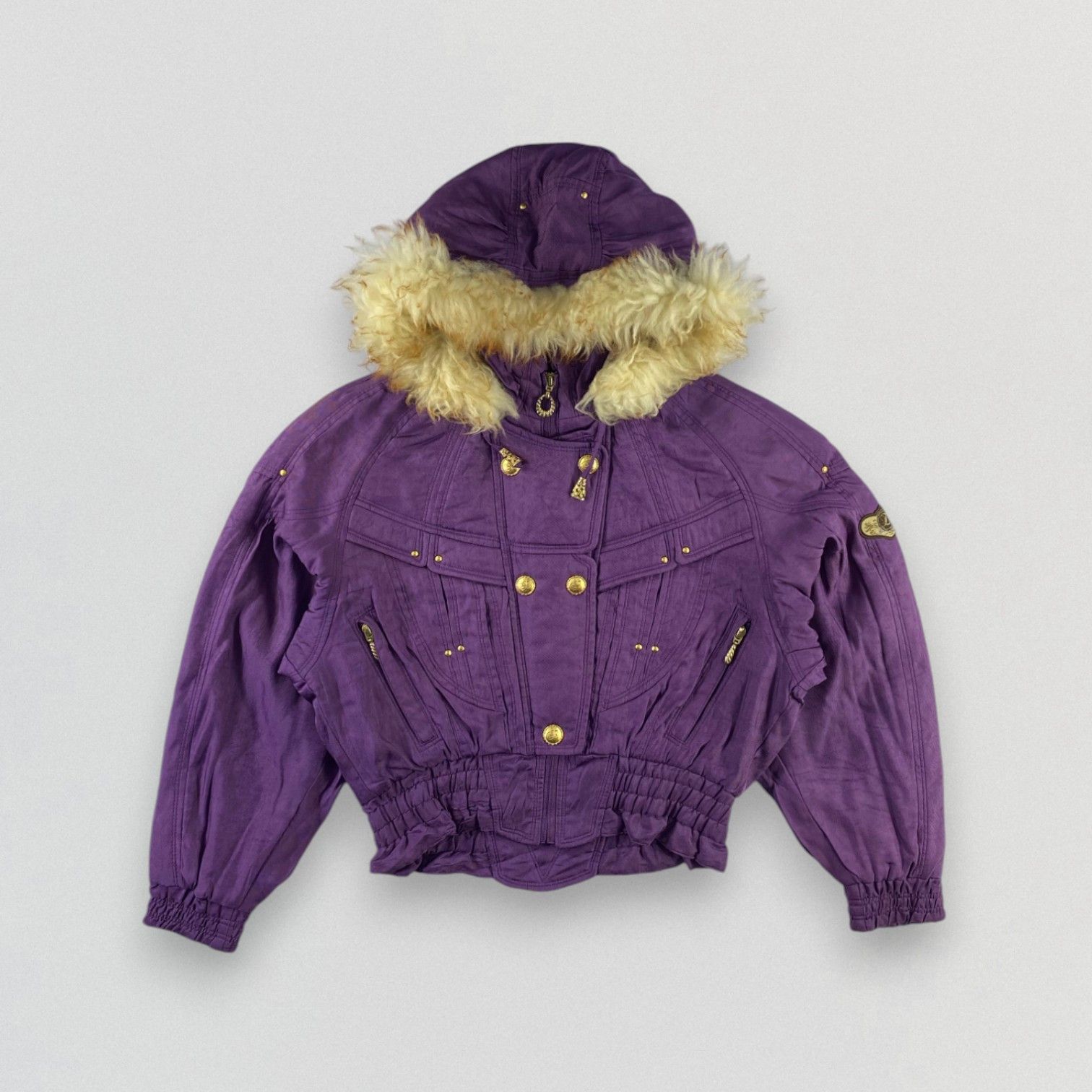 Japanese Brand Vintage Ski Jacket Faux Fur Hooded Size US M / EU 48-50 / 2 - 1 Thumbnail