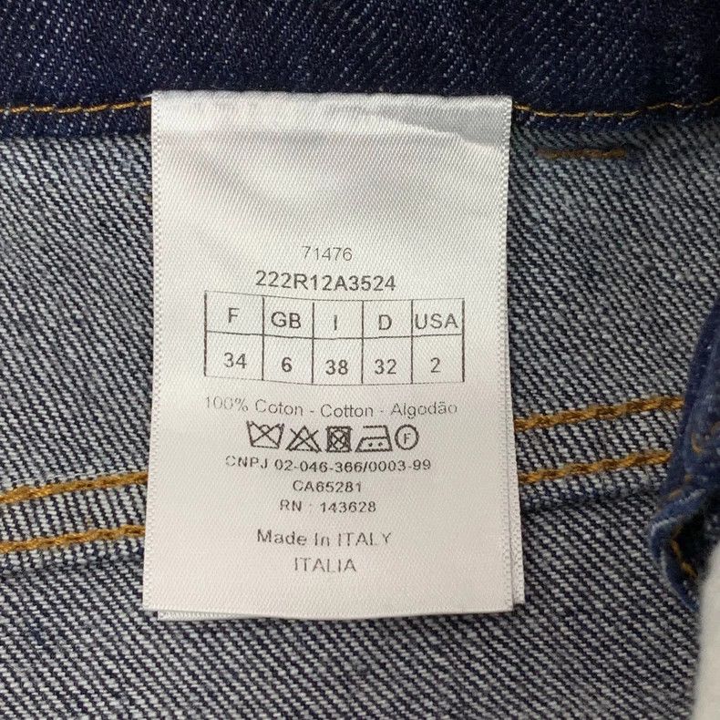 Dior Dior Dark blue cotton denim strap skirt 2506-Nextarrow Size 42" / US 20 - 7 Thumbnail