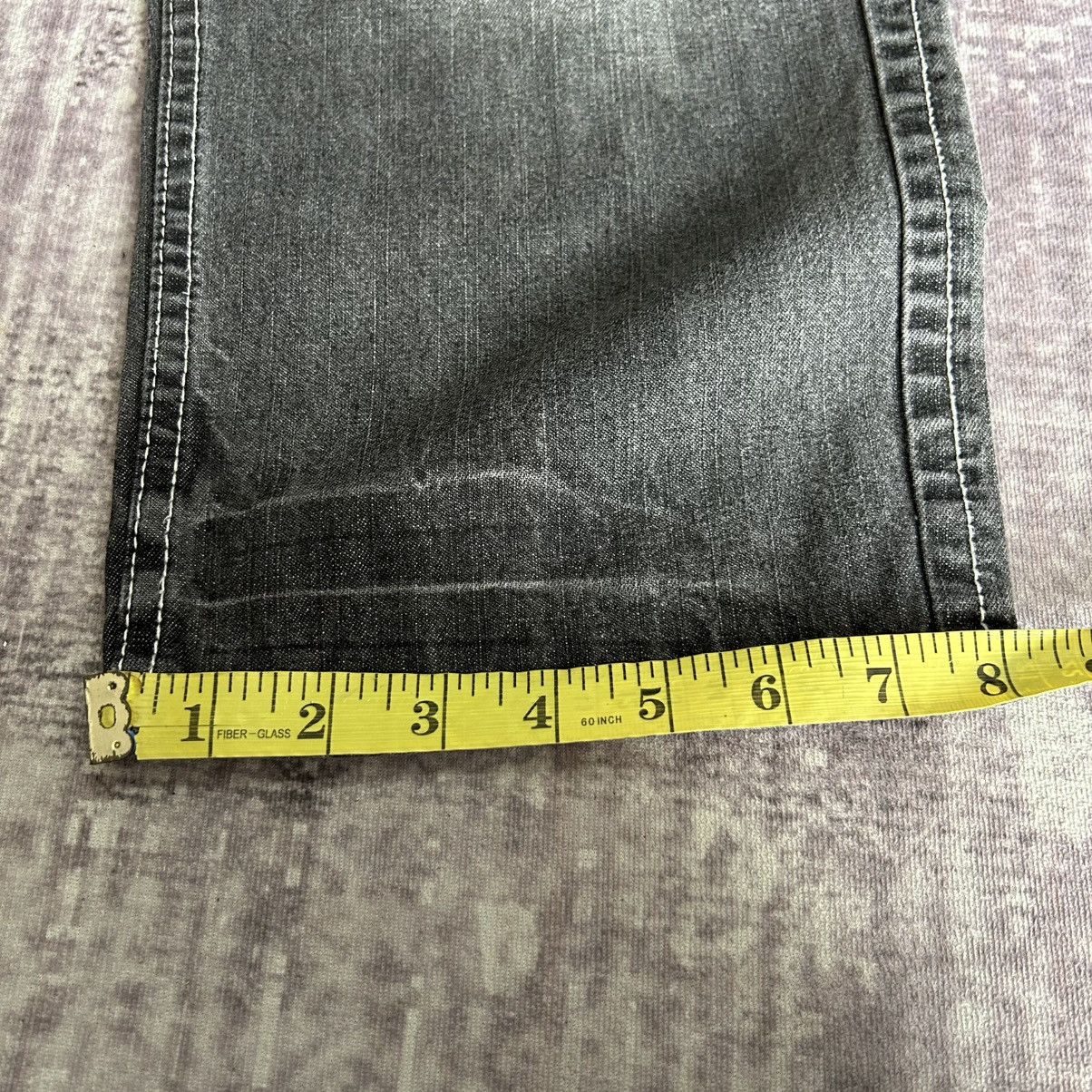 LOWBOX Y2k Lowbox Washed Jeans Size US 31 - 15 Thumbnail