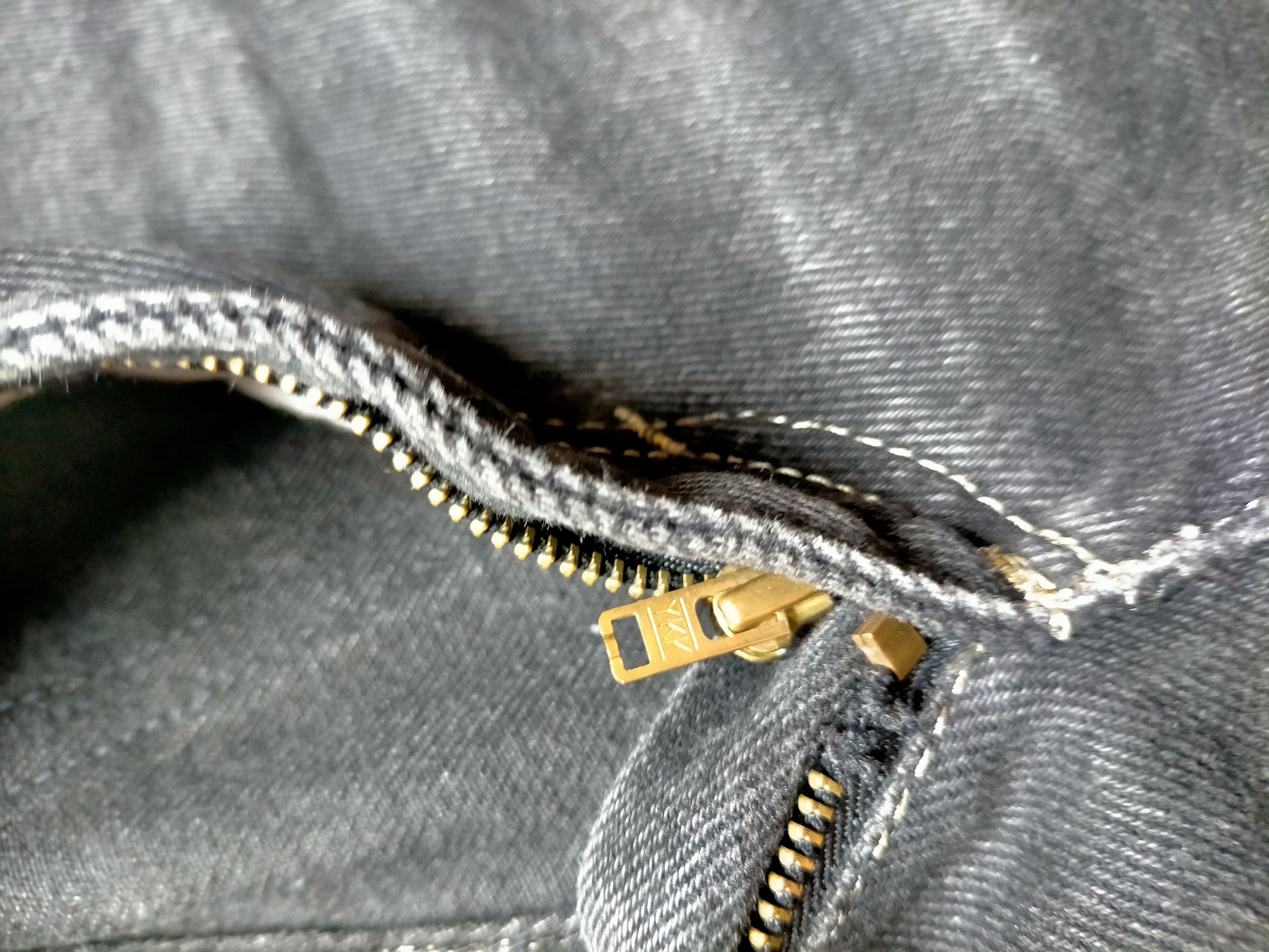 MCM 🔥Rare 90s MCM Studded Gold Side Tape Black Jeans Size US 26 / EU 42 - 12 Thumbnail