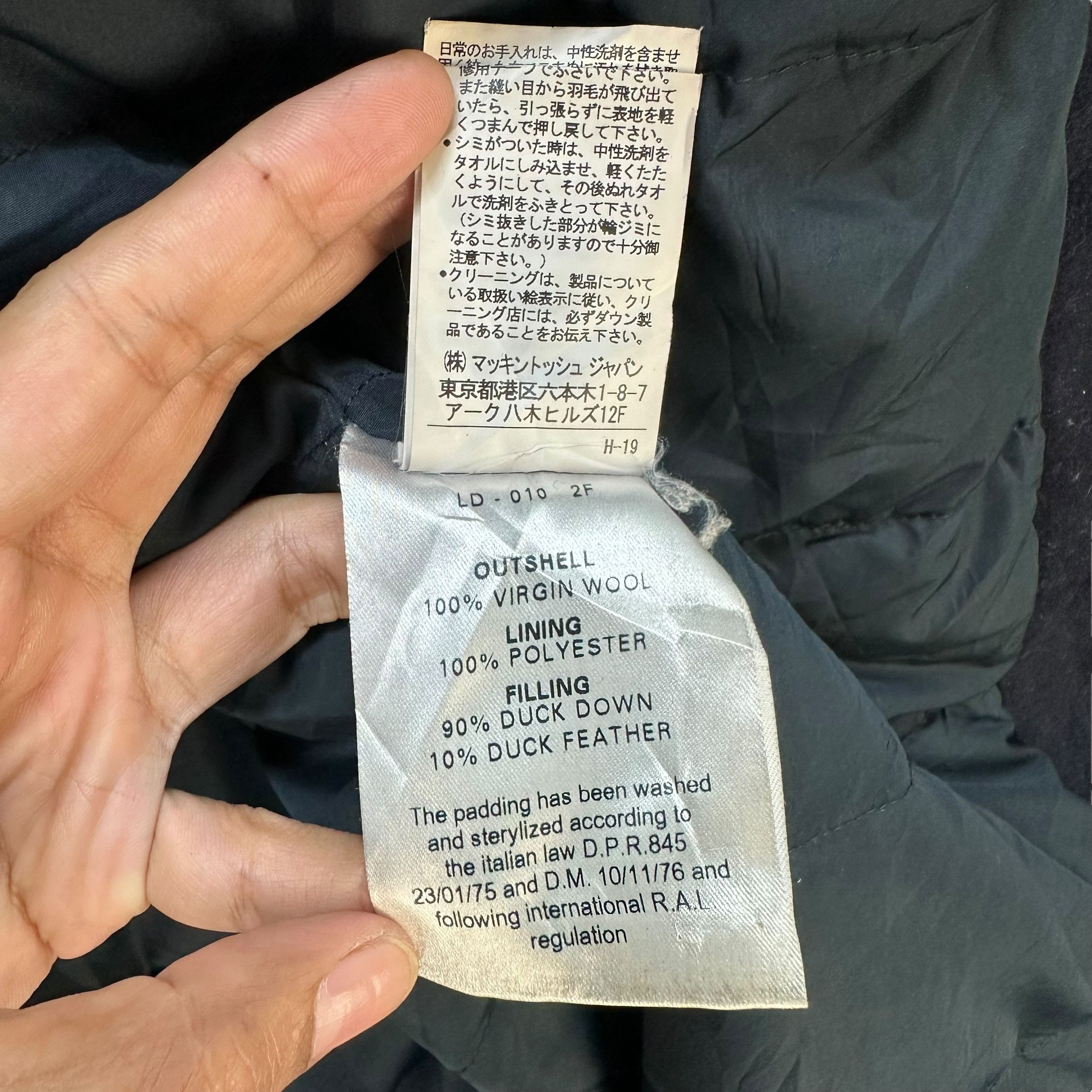 Mackintosh MACKINTOSH Made in Italy Wool Down Coat Jacket #A69-1668 Size US M / EU 48-50 / 2 - 11 Thumbnail