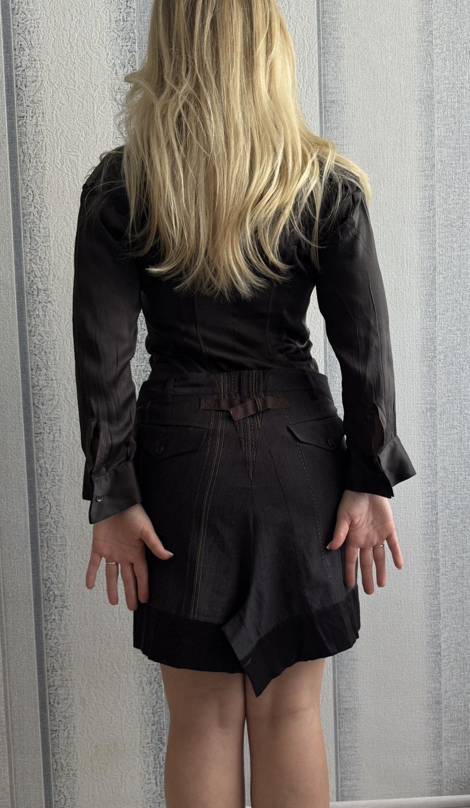 Marithe + Francois Girbaud Marithe+Francois Gibraud Avant Garde Dark Dress size S Size S / US 4 / IT 40 - 3 Thumbnail